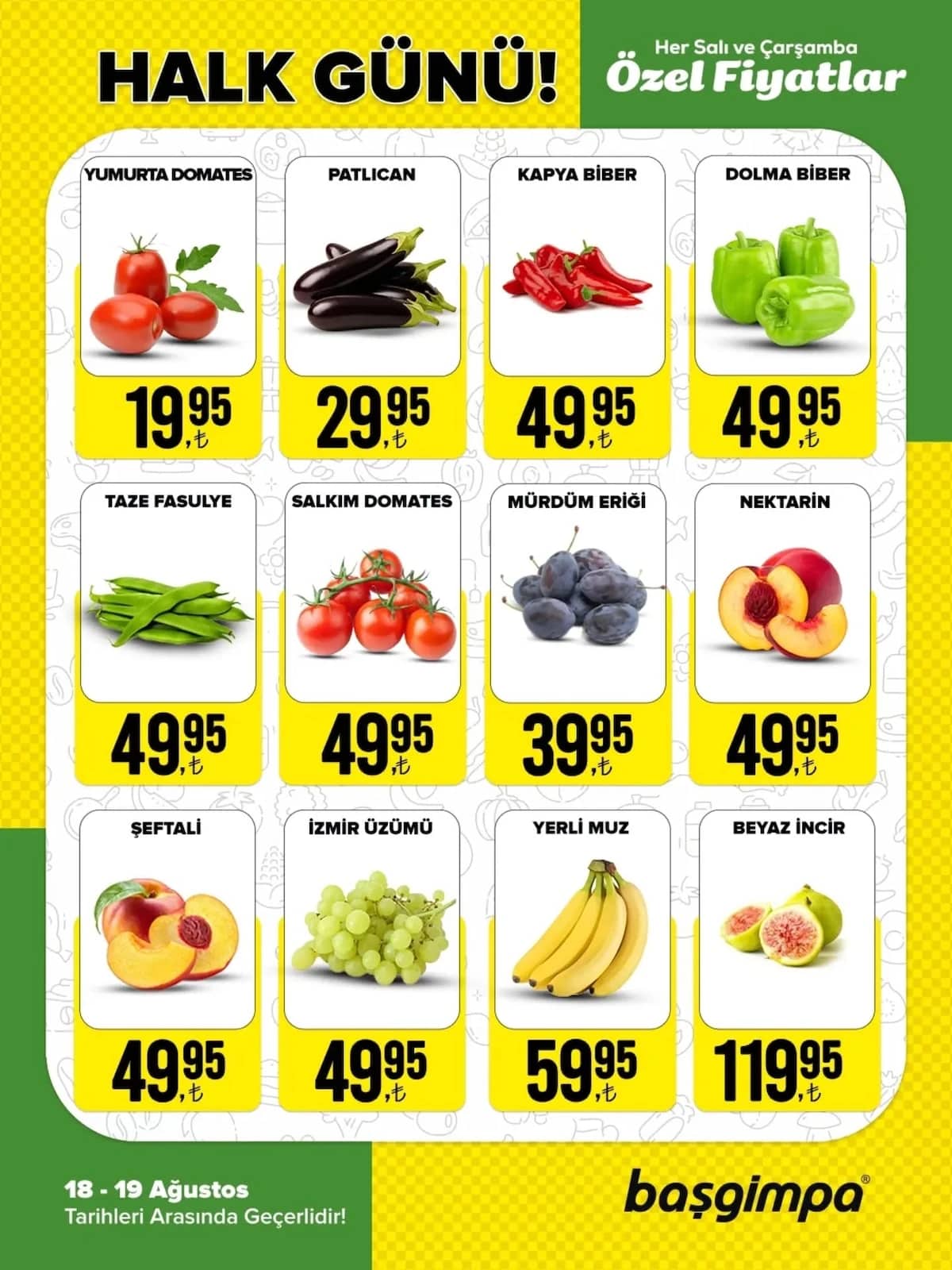 Başgimpa Market - İndirim Broşürü 18 - 19 Ağustos 2026 - Sayfa 1