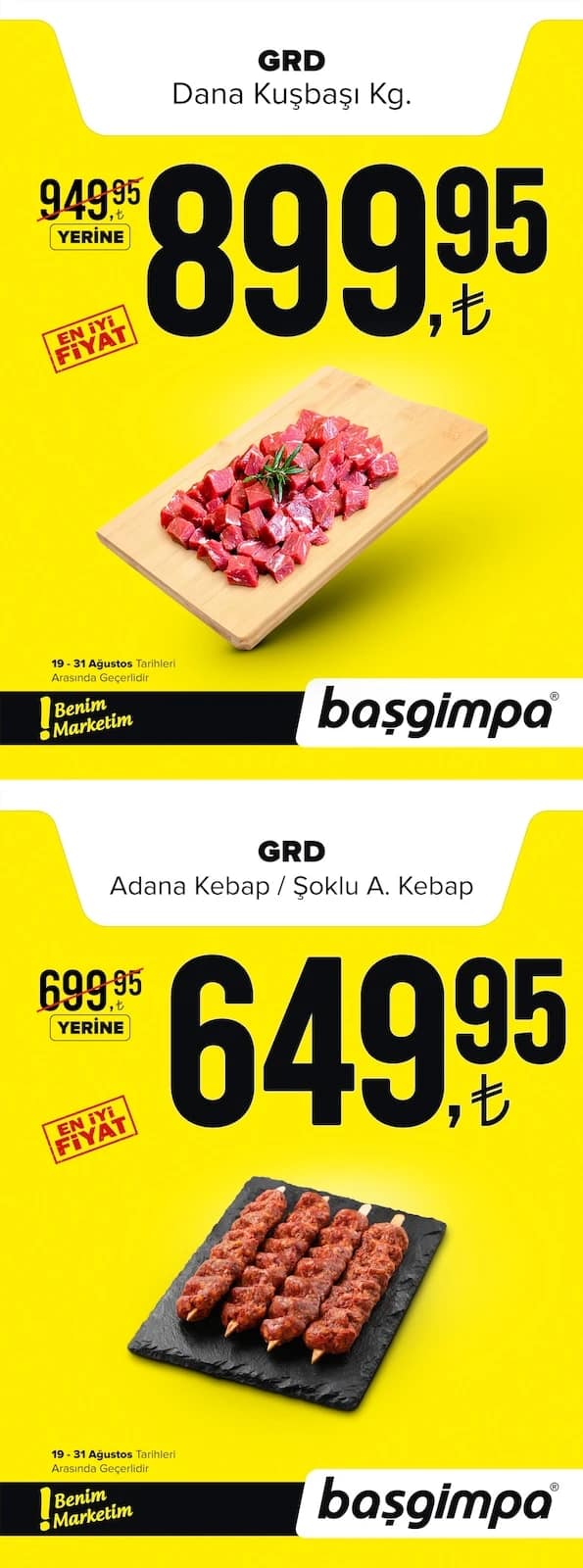 Başgimpa Market - İndirim Broşürü 19 - 31 Ağustos 2026 - Sayfa 1