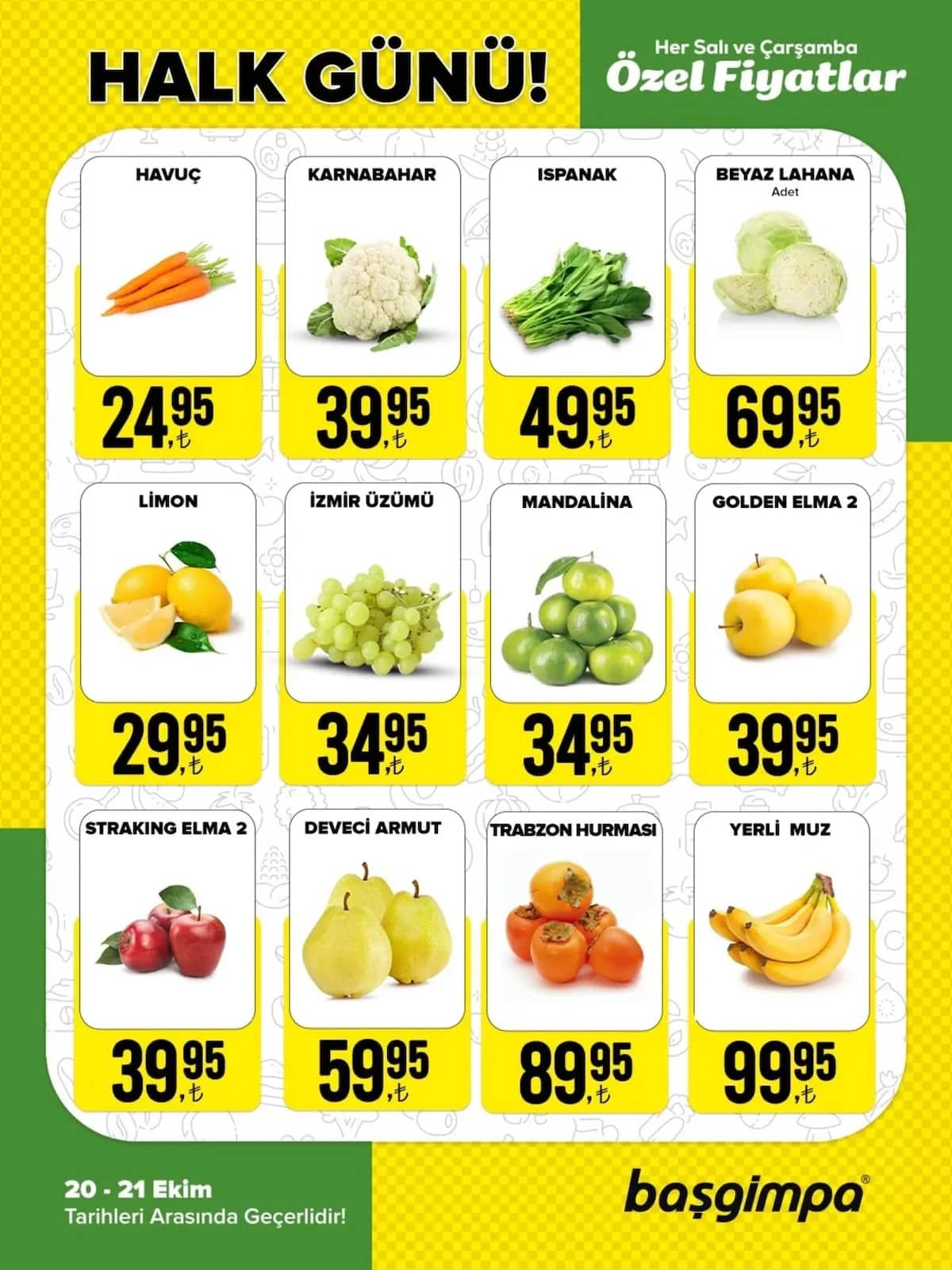 Başgimpa Market - Halk Günü İndirimleri 20 - 21 Ekim 2026 - Sayfa 1