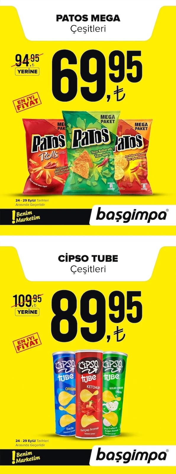 Başgimpa Market - İndirimli Ürünler 24 - 29 Eylül 2026 - Sayfa 1