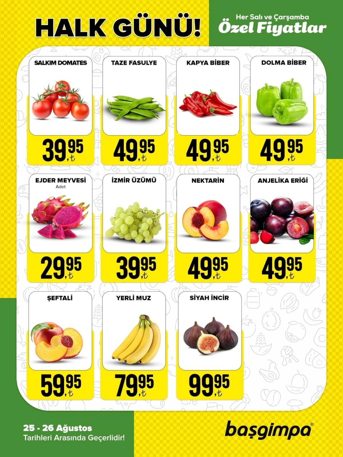 Başgimpa Market - Halk Günü İndirimleri 25 - 26 Ağustos 2026 - Sayfa 1