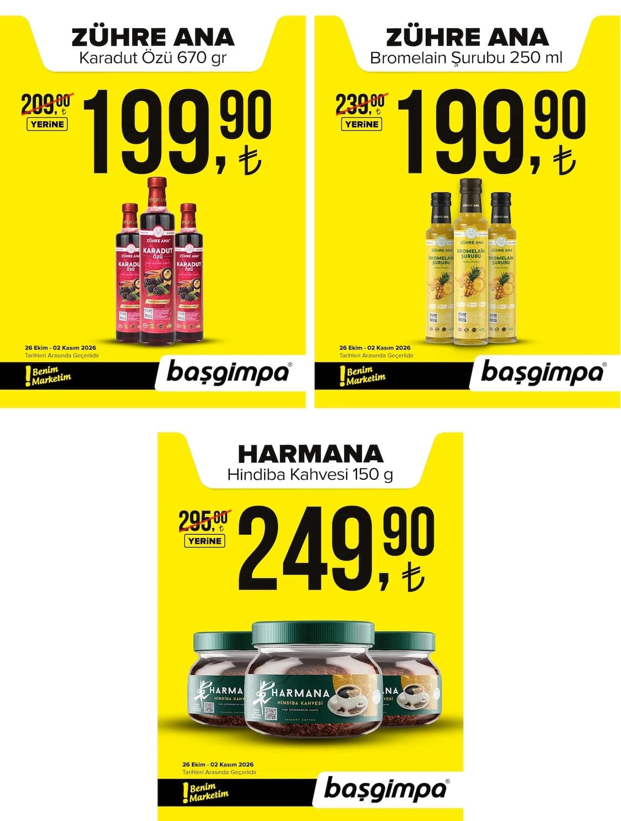 Başgimpa Market - İndirim Broşürü 26 Ekim - 02 Kasım 2026 - Sayfa 1