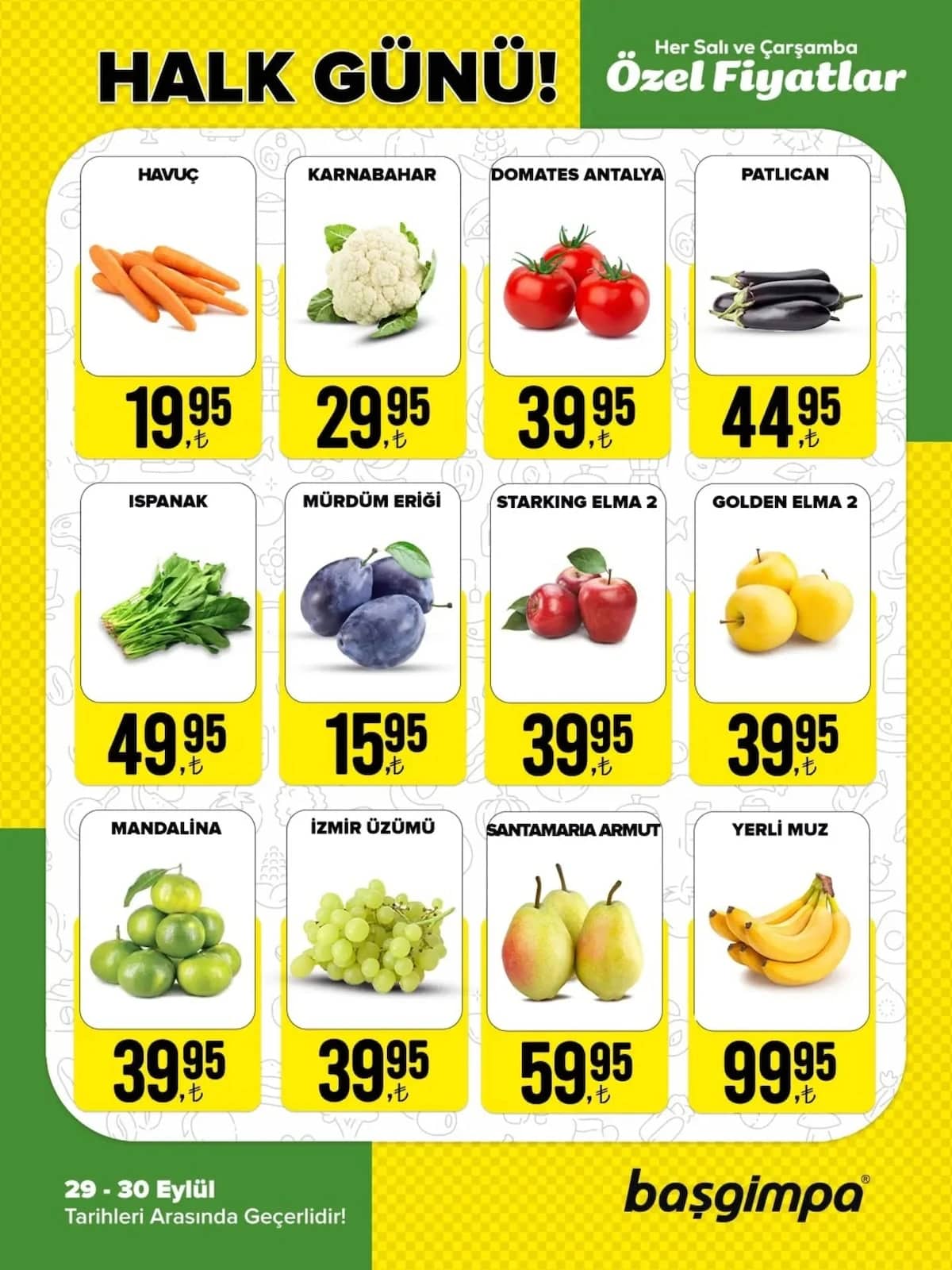 Başgimpa Market - Halk Günü İndirimleri 29 - 30 Eylül 2026 - Sayfa 1