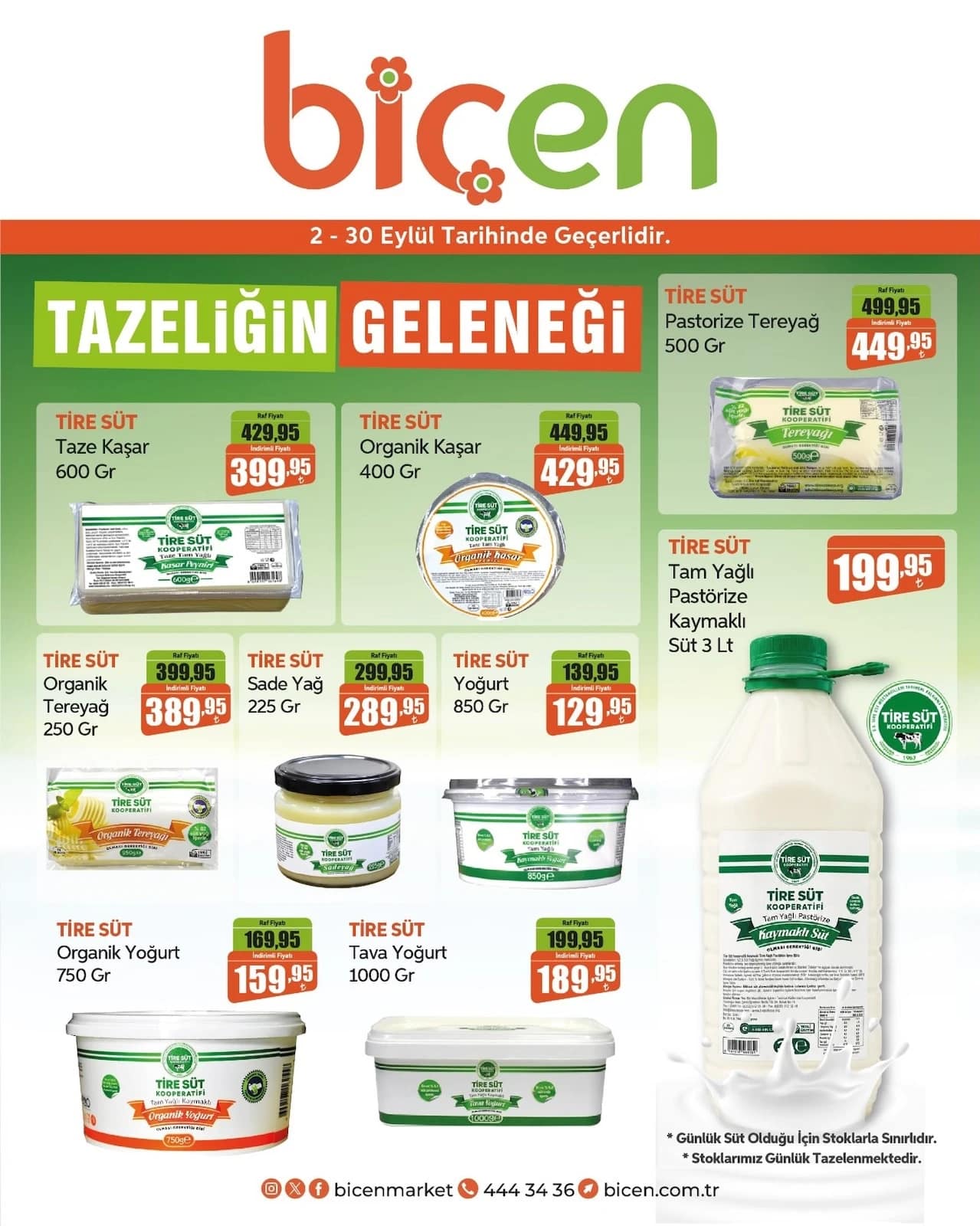Biçen Market - İndirim Broşürü 02 - 30 Eylül 2026