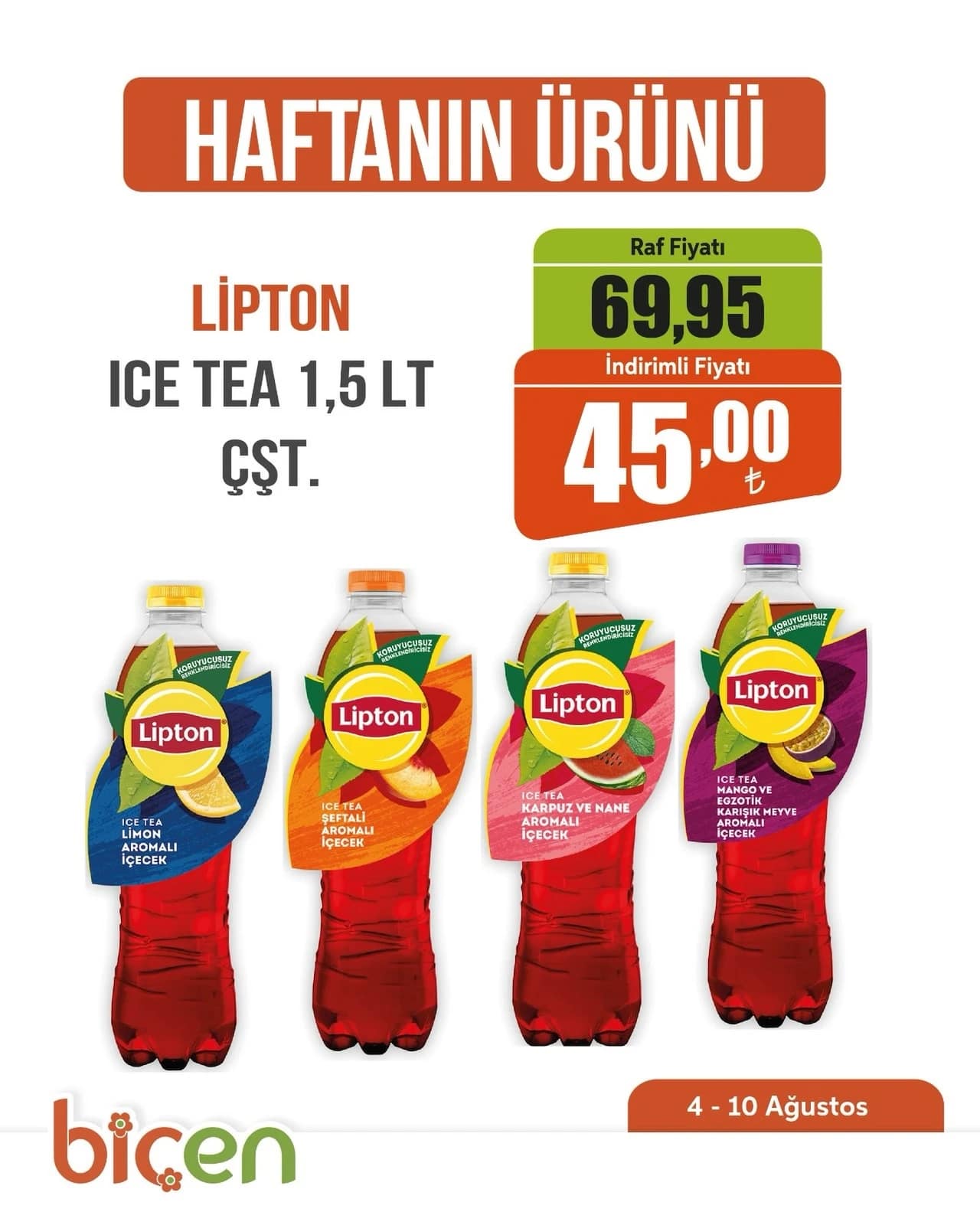 Biçen Market - Haftanın Ürünü 04 - 10 Ağustos 2026 - Sayfa 1