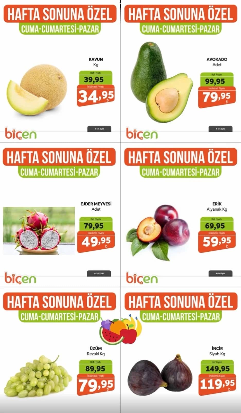 Biçen Market - Hafta Sonu İndirim Broşürü 04 - 06 Eylül 2026 - Sayfa 1