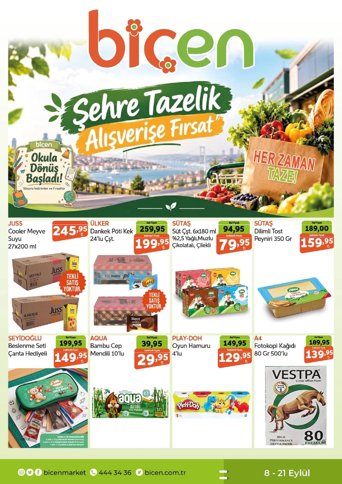 Biçen Market - İndirim Broşürü 08 - 21 Eylül 2026 - Sayfa 1