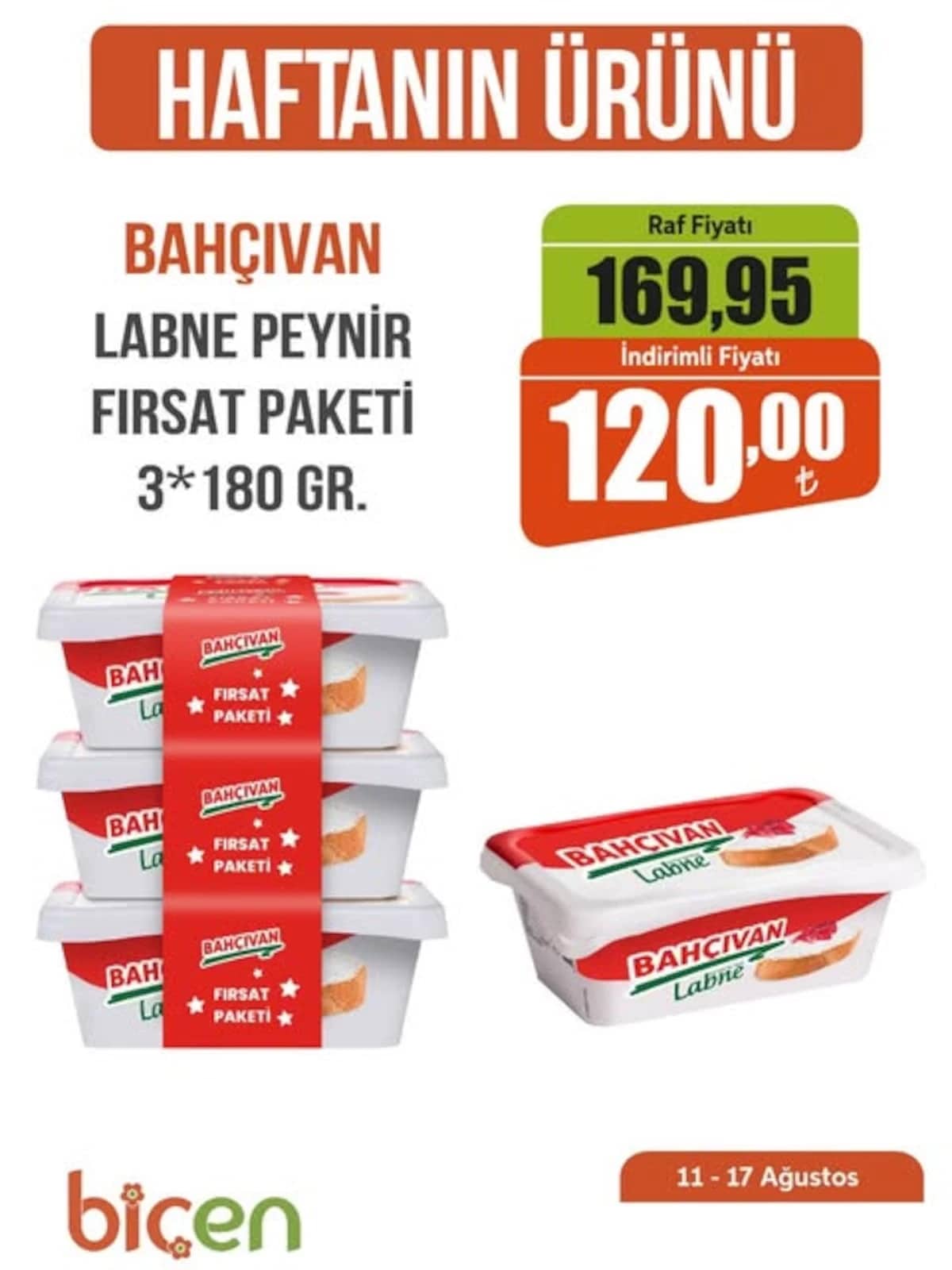 Biçen Market - Haftanın Ürünü 11 - 17 Ağustos 2026 - Sayfa 1