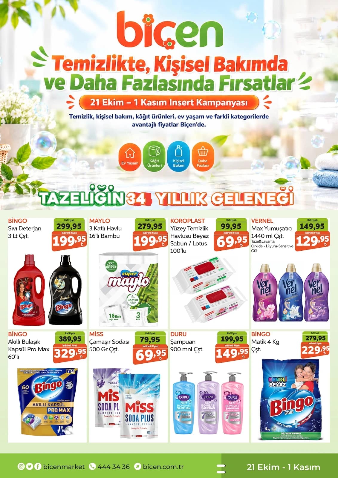 Biçen Market - İndirim Broşürü 21 Ekim - 01 Kasım 2026 - Sayfa 1