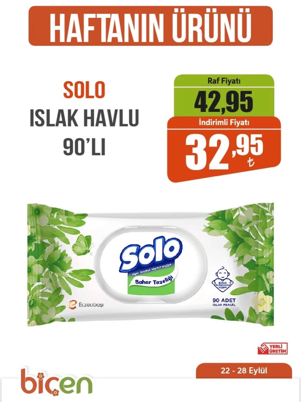 Biçen Market - Haftanın Ürünü 22 - 28 Eylül 2026 - Sayfa 1