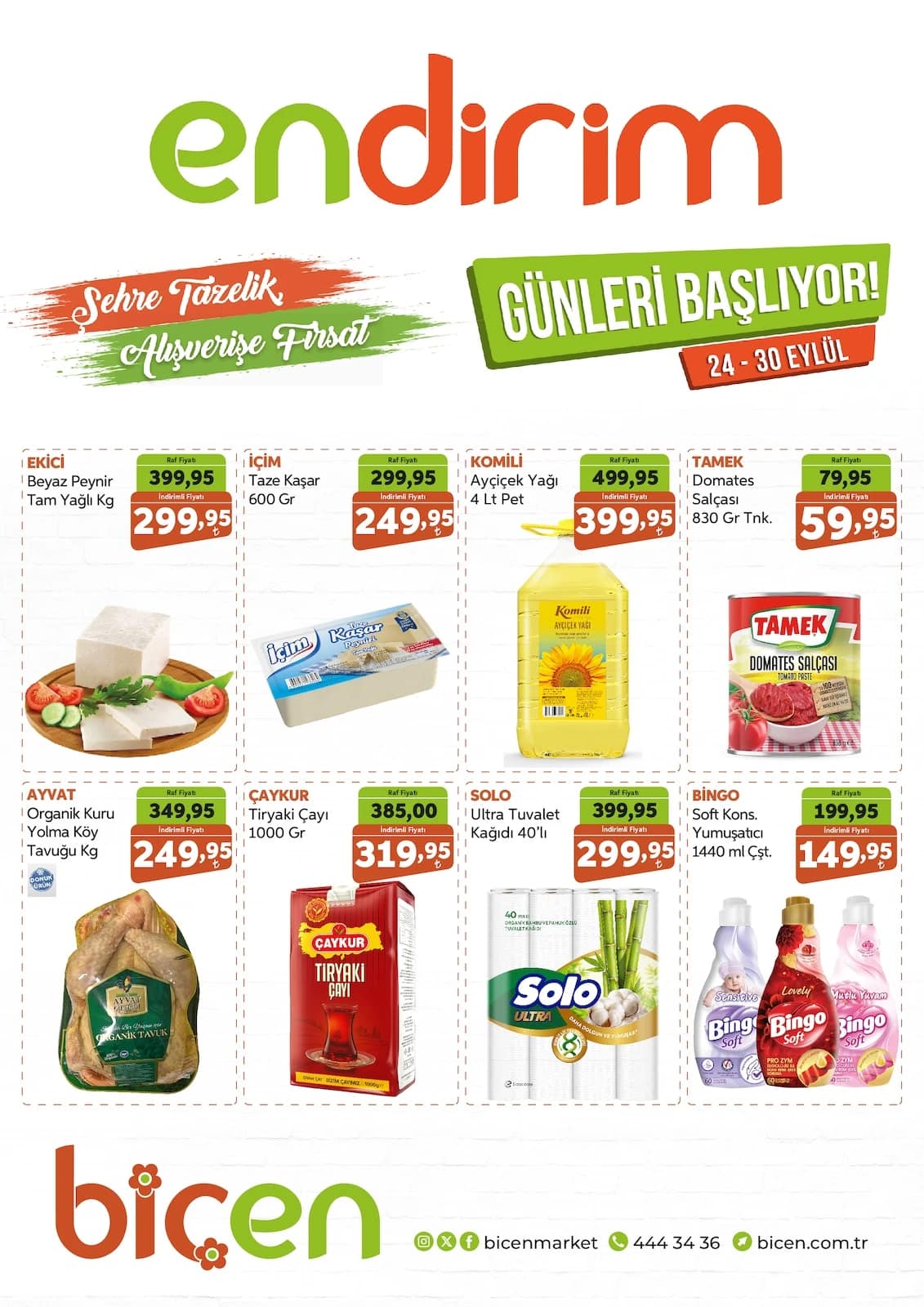 Biçen Market - İndirim Broşürü 24 - 30 Eylül 2026 - Sayfa 1
