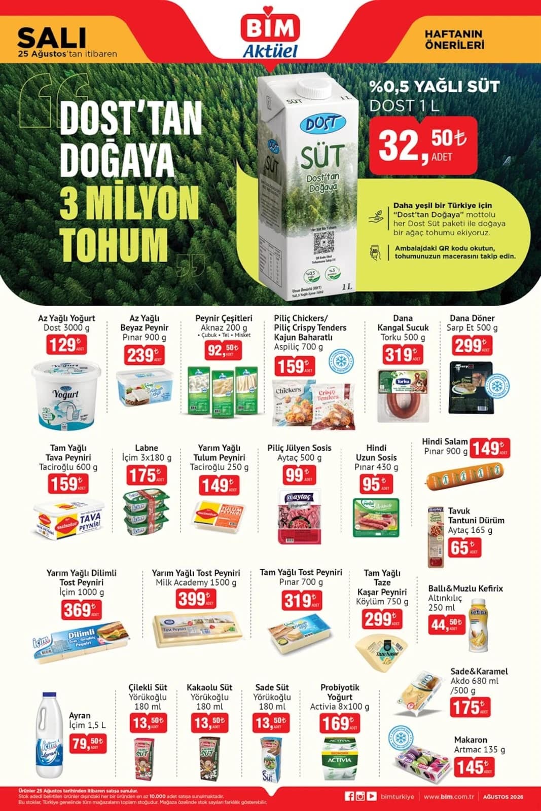 Bim - İndirim Broşürü 25 - 31 Ağustos 2026 - Sayfa 1