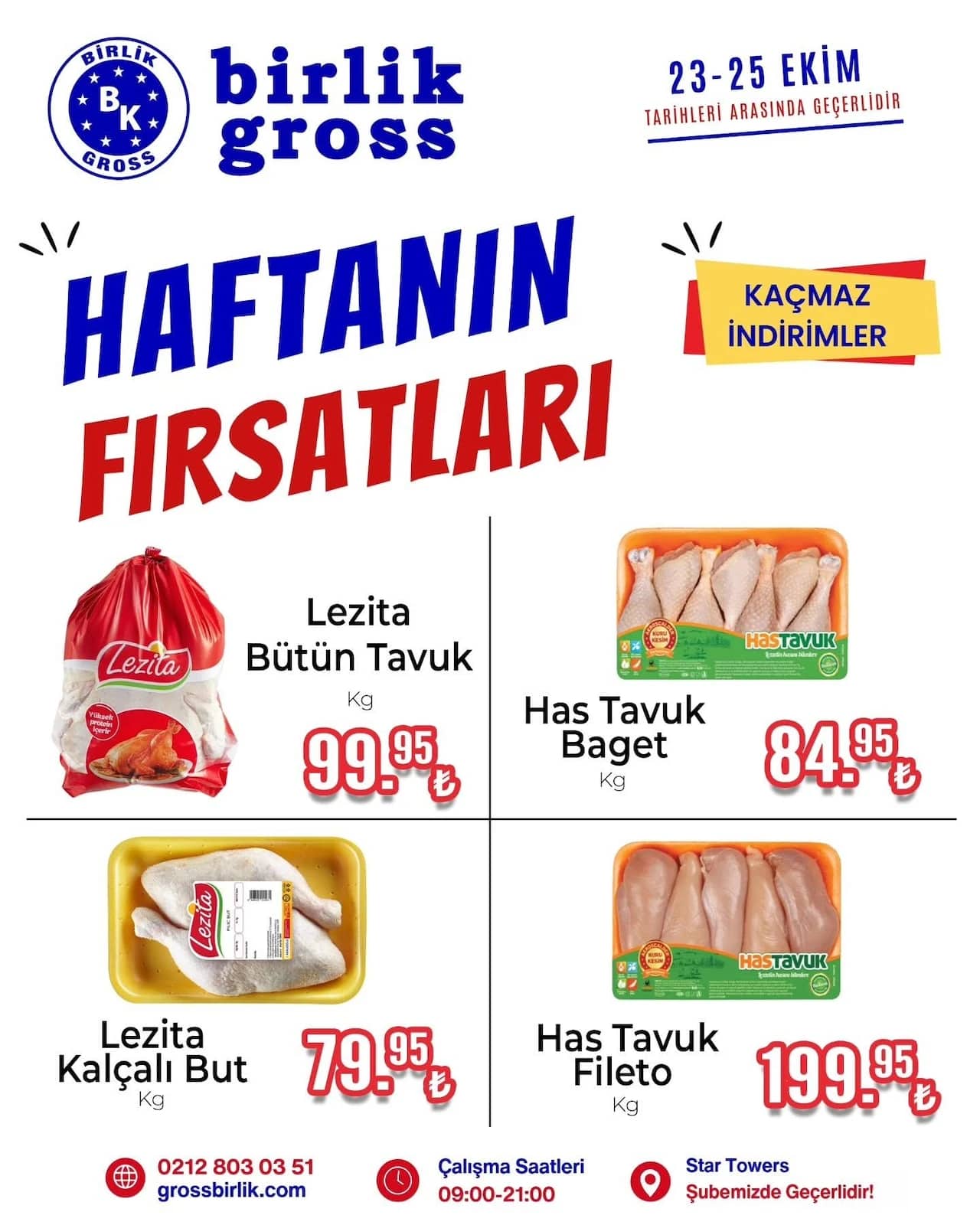 Birlik Gross - Kasap İndirim Broşürü 23 - 25 Ekim 2026 - Sayfa 1