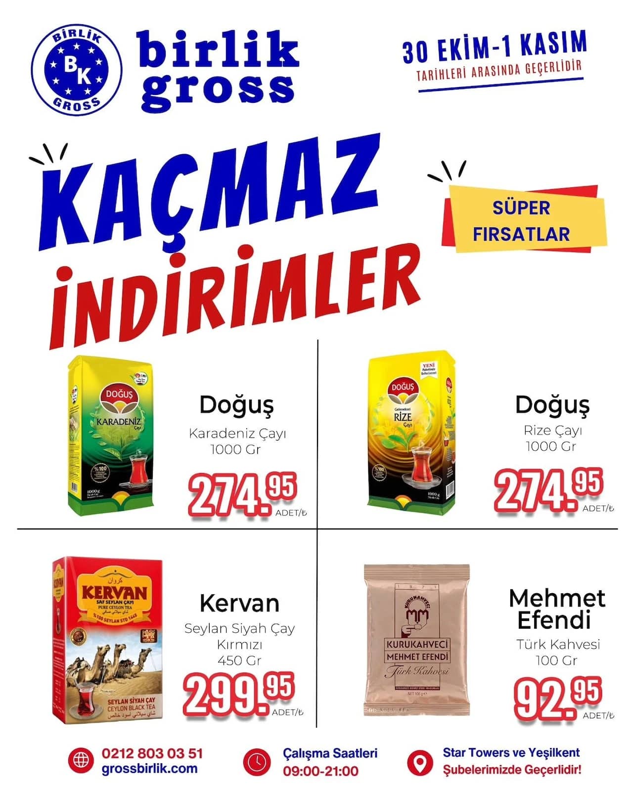 Birlik Gross - İndirim Broşürü 30 Ekim - 01 Kasım 2026 - Sayfa 1