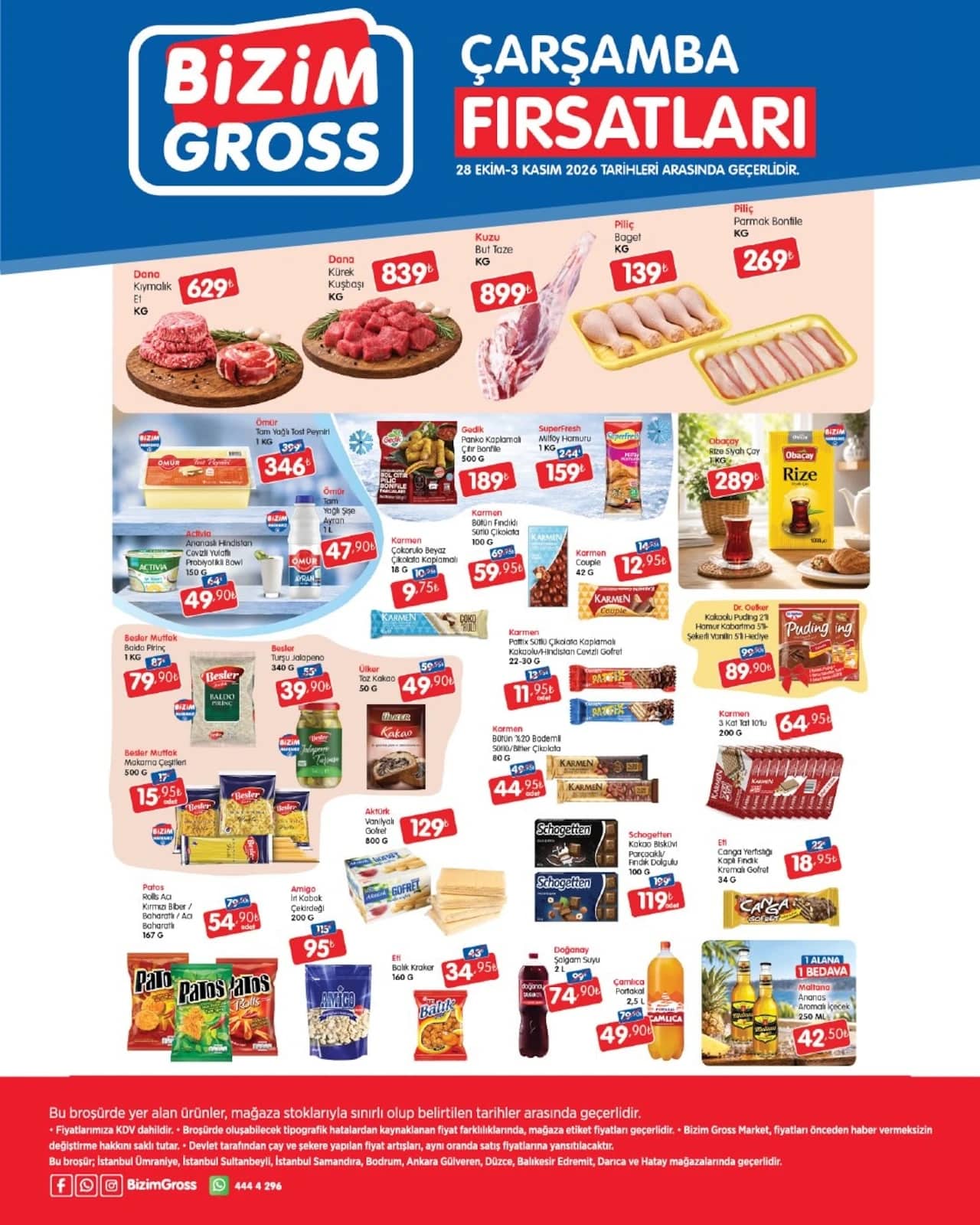 Bizim Gross - İndirim Broşürü 28 Ekim - 03 Kasım 2026 - Sayfa 1
