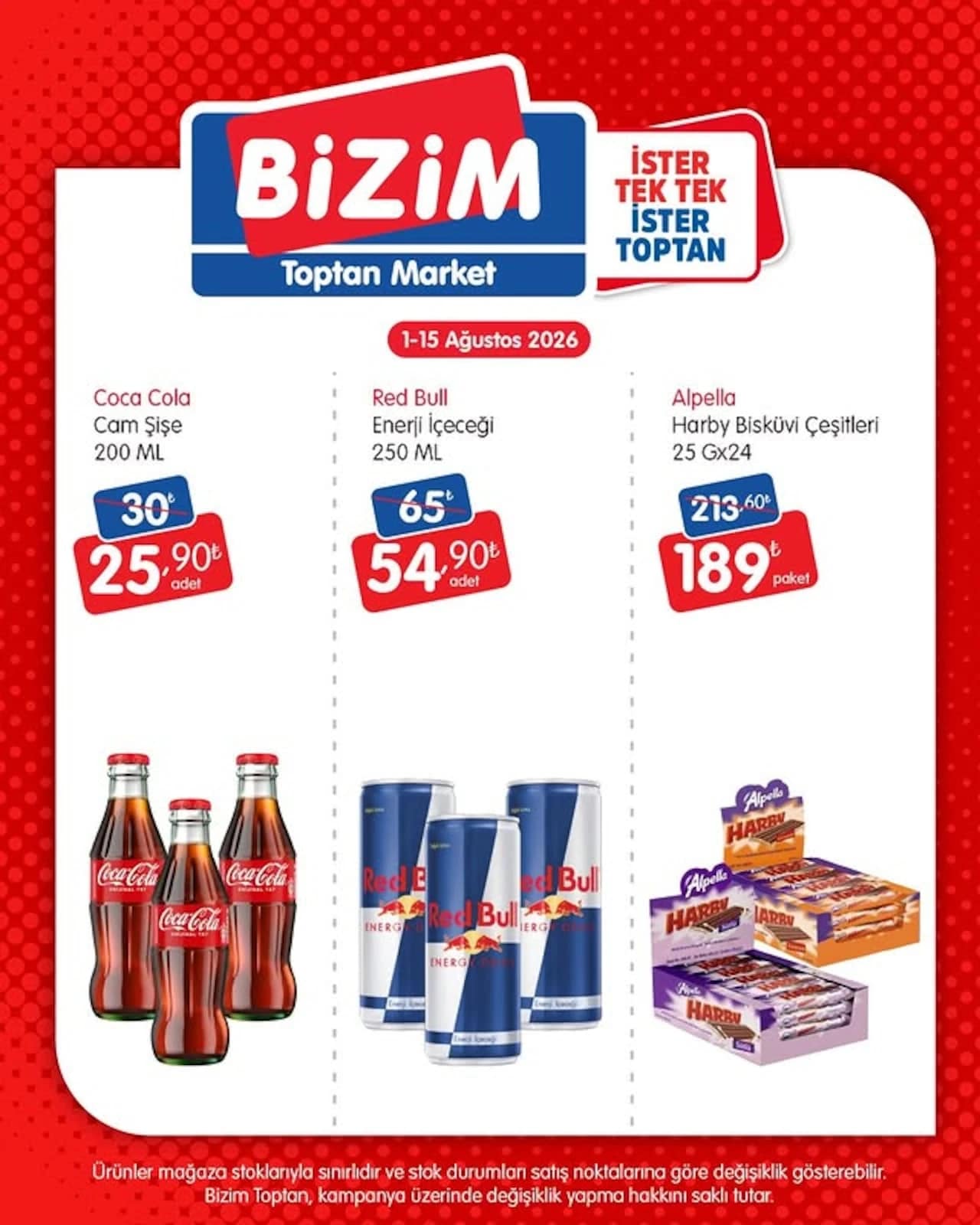 Bizim Toptan - İndirim Broşürü 01 - 15 Ağustos 2026 - Sayfa 1