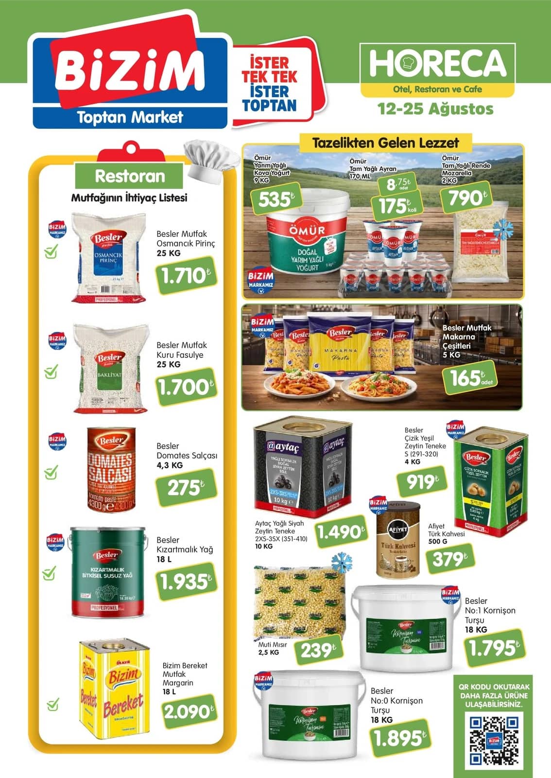 Bizim Toptan - Horeca İndirim Broşürü 12 - 25 Ağustos 2026 - Sayfa 1