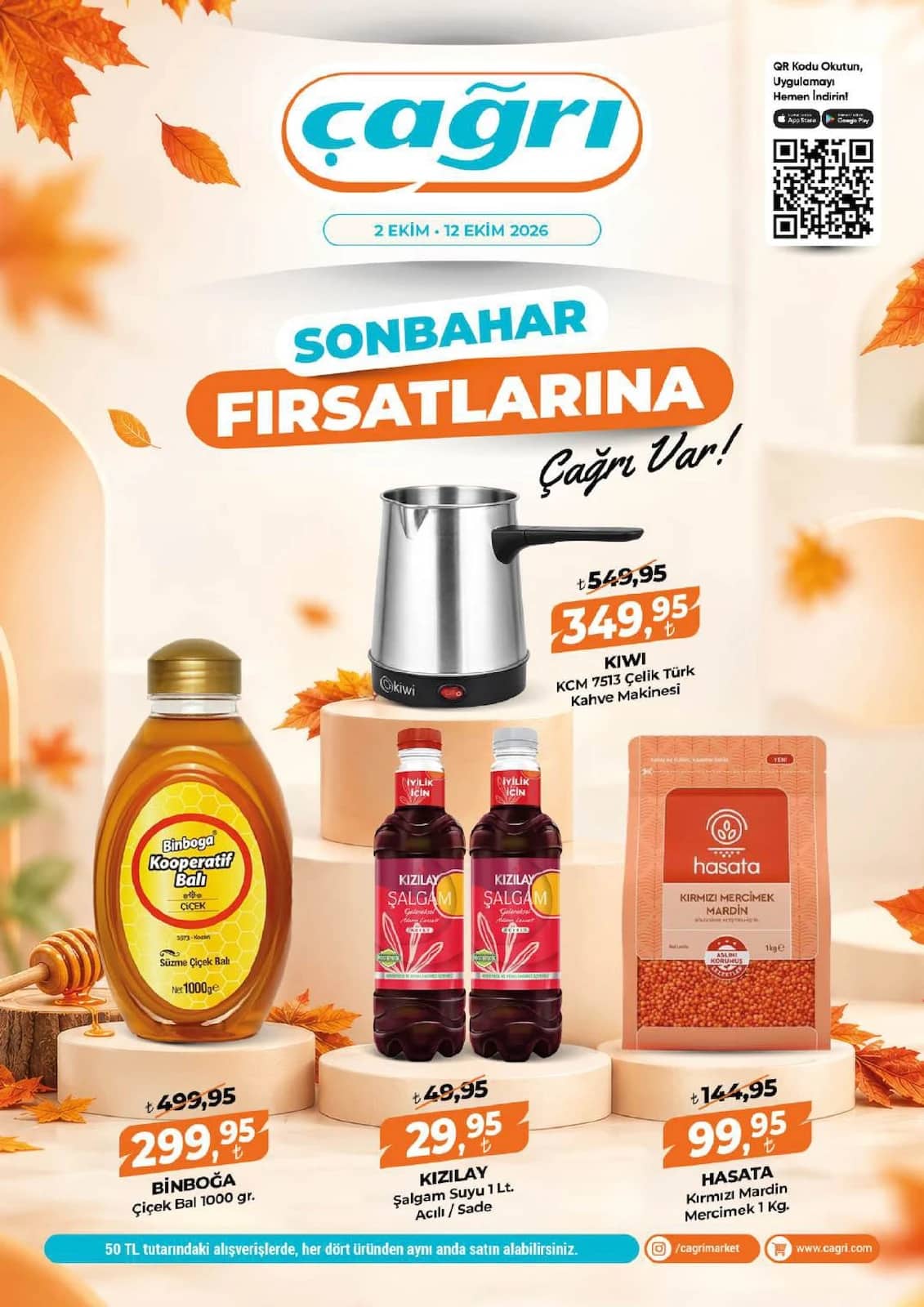 Çağrı Market - İndirim Broşürü 02 - 12 Ekim 2026 - Sayfa 1