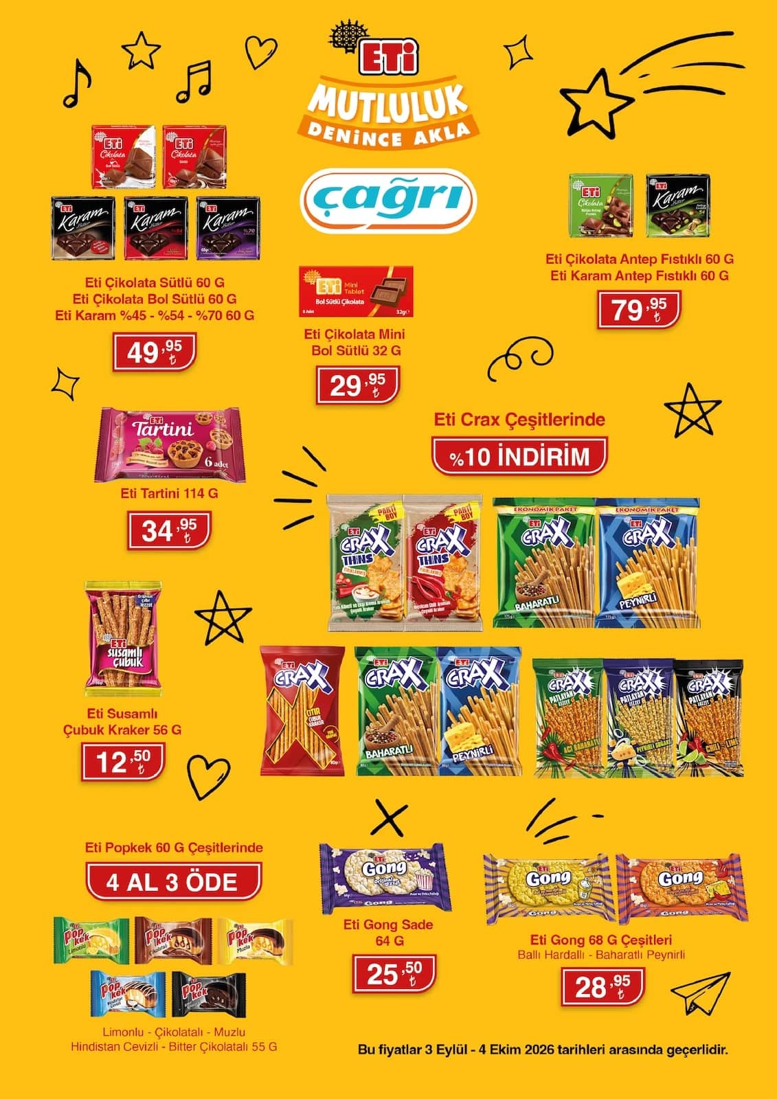 Çağrı Market - İndirim Broşürü 03 Eylül - 04 Ekim 2026