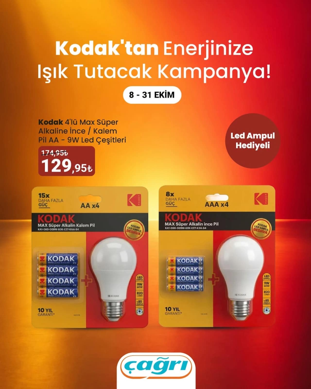 Çağrı Market - İndirim Broşürü 08 - 31 Ekim 2026 - Sayfa 1