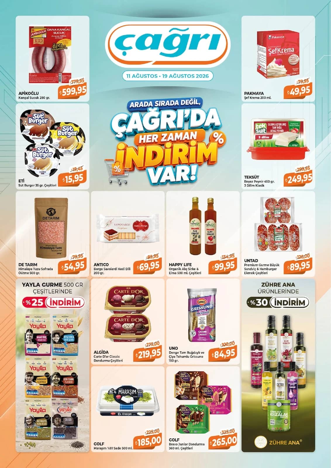 Çağrı Market - İndirim Broşürü 11 - 19 Ağustos 2026