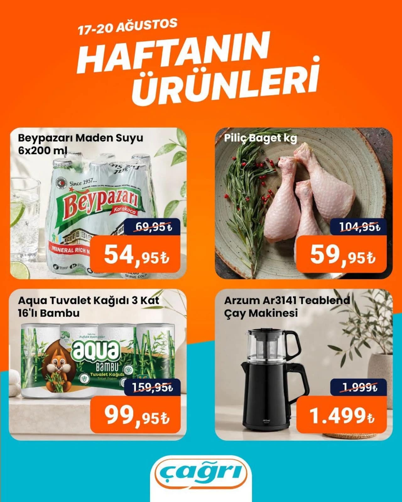 Çağrı Market - İndirim Broşürü 17 - 20 Ağustos 2026 - Sayfa 1