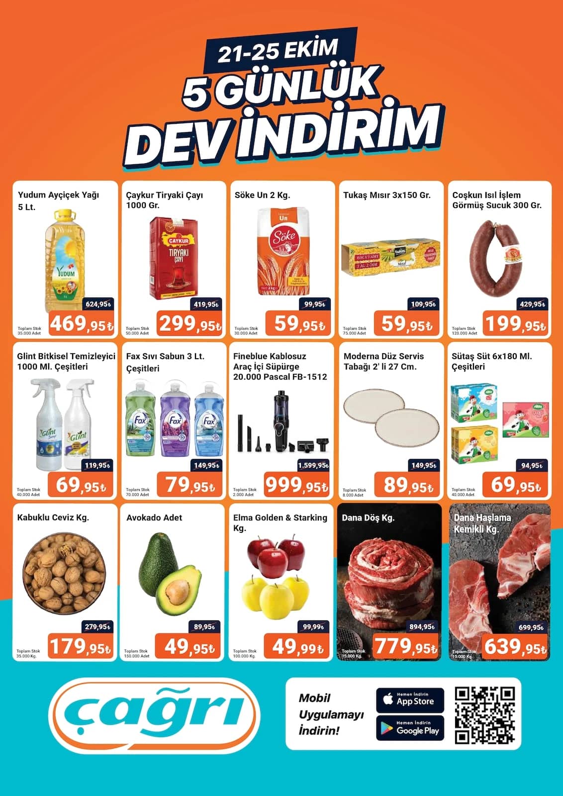 Çağrı Market - İndirim Broşürü 21 - 25 Ekim 2026 - Sayfa 1