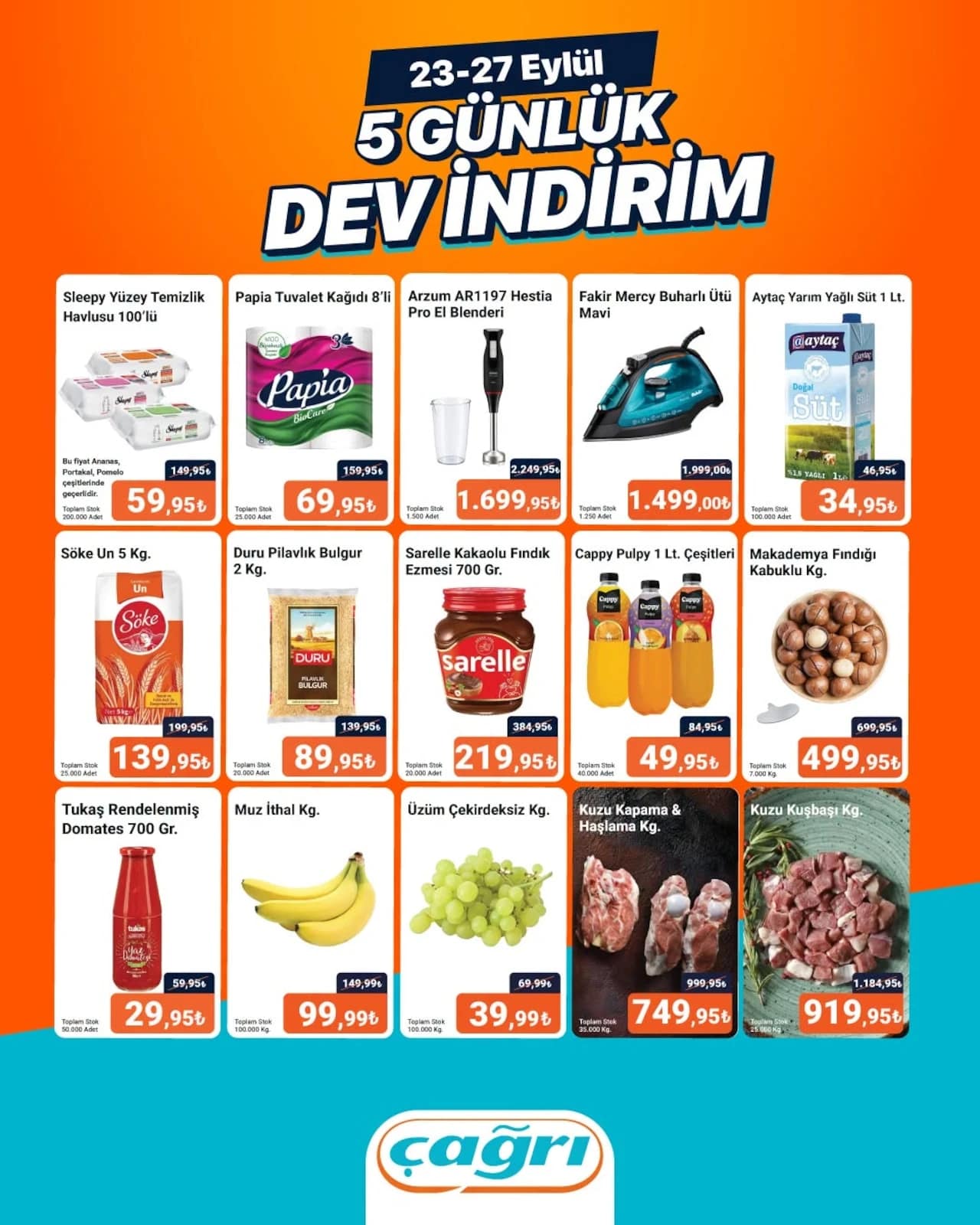 Çağrı Market - İndirim Broşürü 23 - 27 Eylül 2026 - Sayfa 1