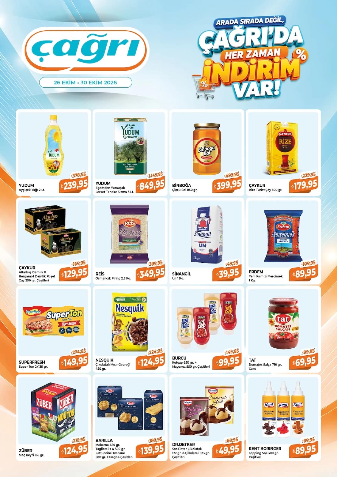 Çağrı Market - İndirim Broşürü 26 - 30 Ekim 2026 - Sayfa 1