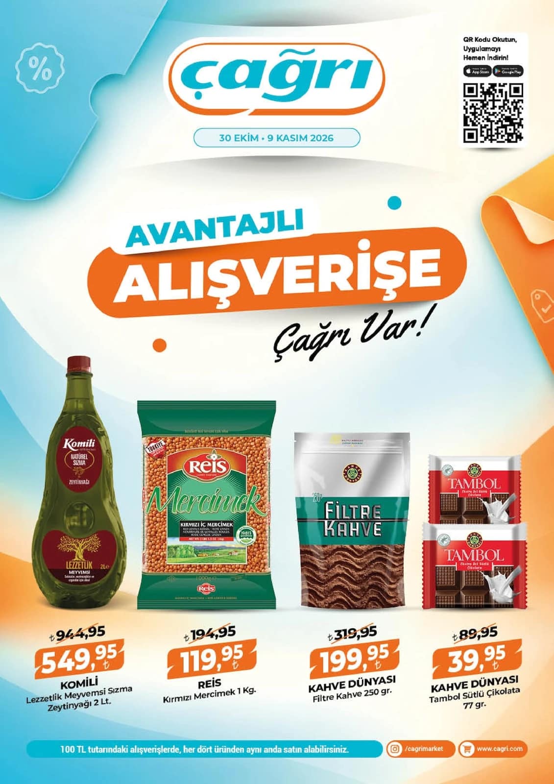 Çağrı Market - İndirim Broşürü 30 Ekim - 09 Kasım 2026 - Sayfa 1