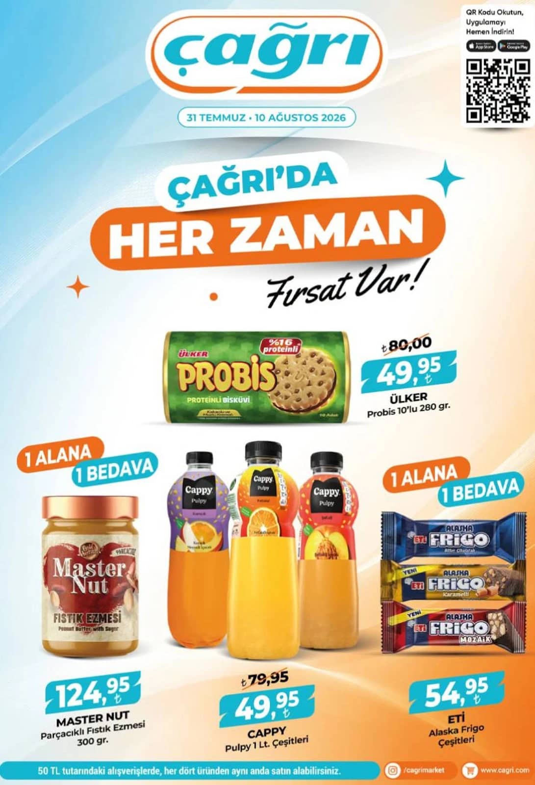 Çağrı Market - İndirim Broşürü 31 Temmuz - 10 Ağustos 2026 - Sayfa 1