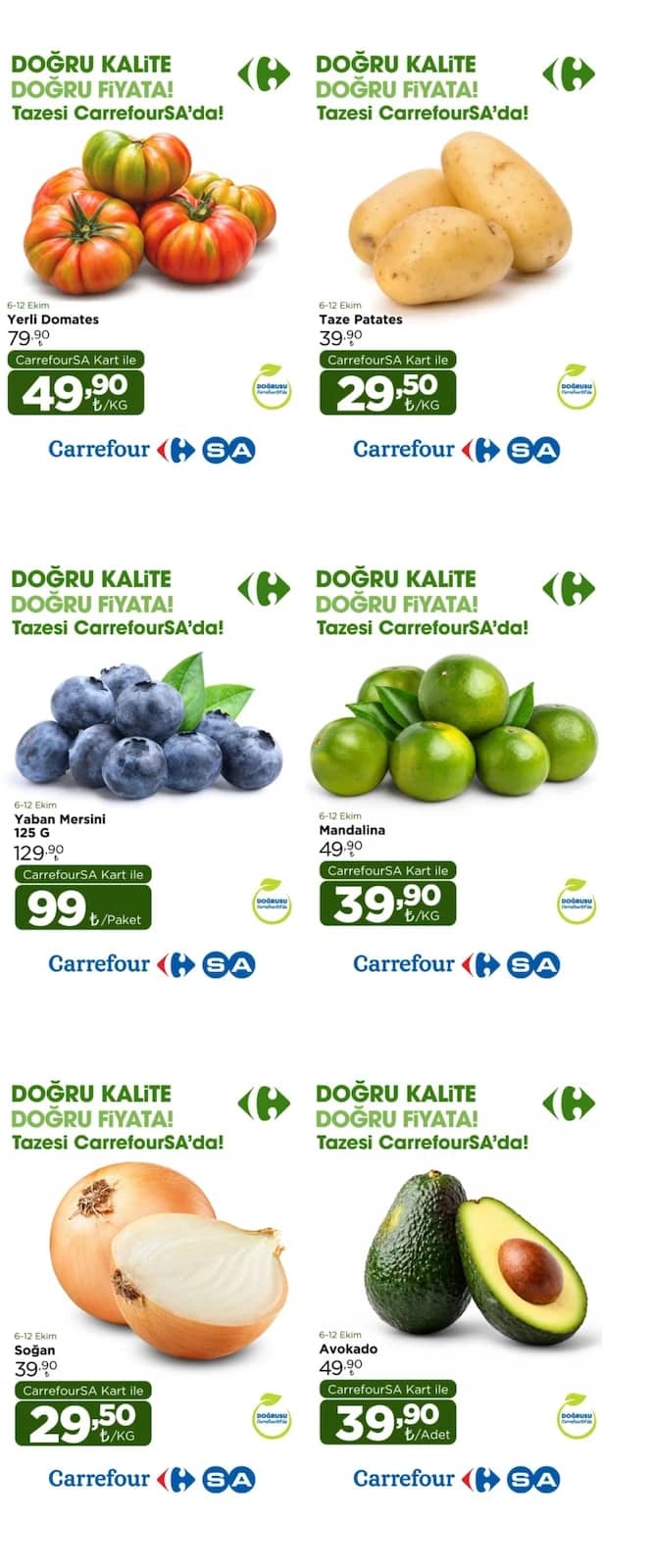 Carrefour - Manav İndirim Broşürü 06 - 12 Ekim 2026 - Sayfa 1