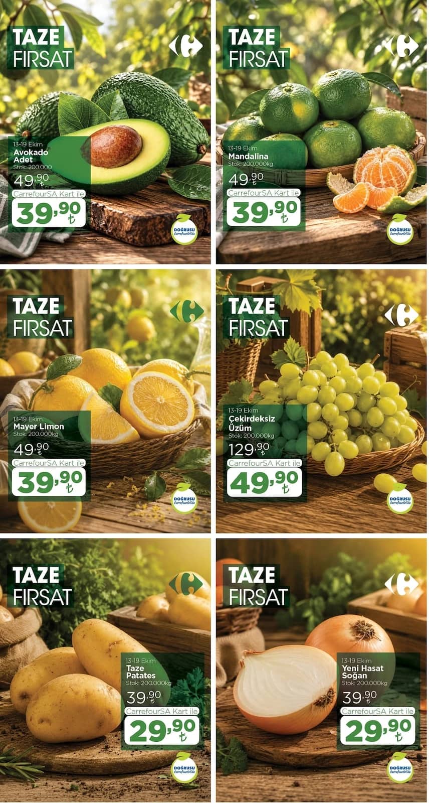 Carrefour - Manav İndirim Broşürü 13 - 19 Ekim 2026 - Sayfa 1