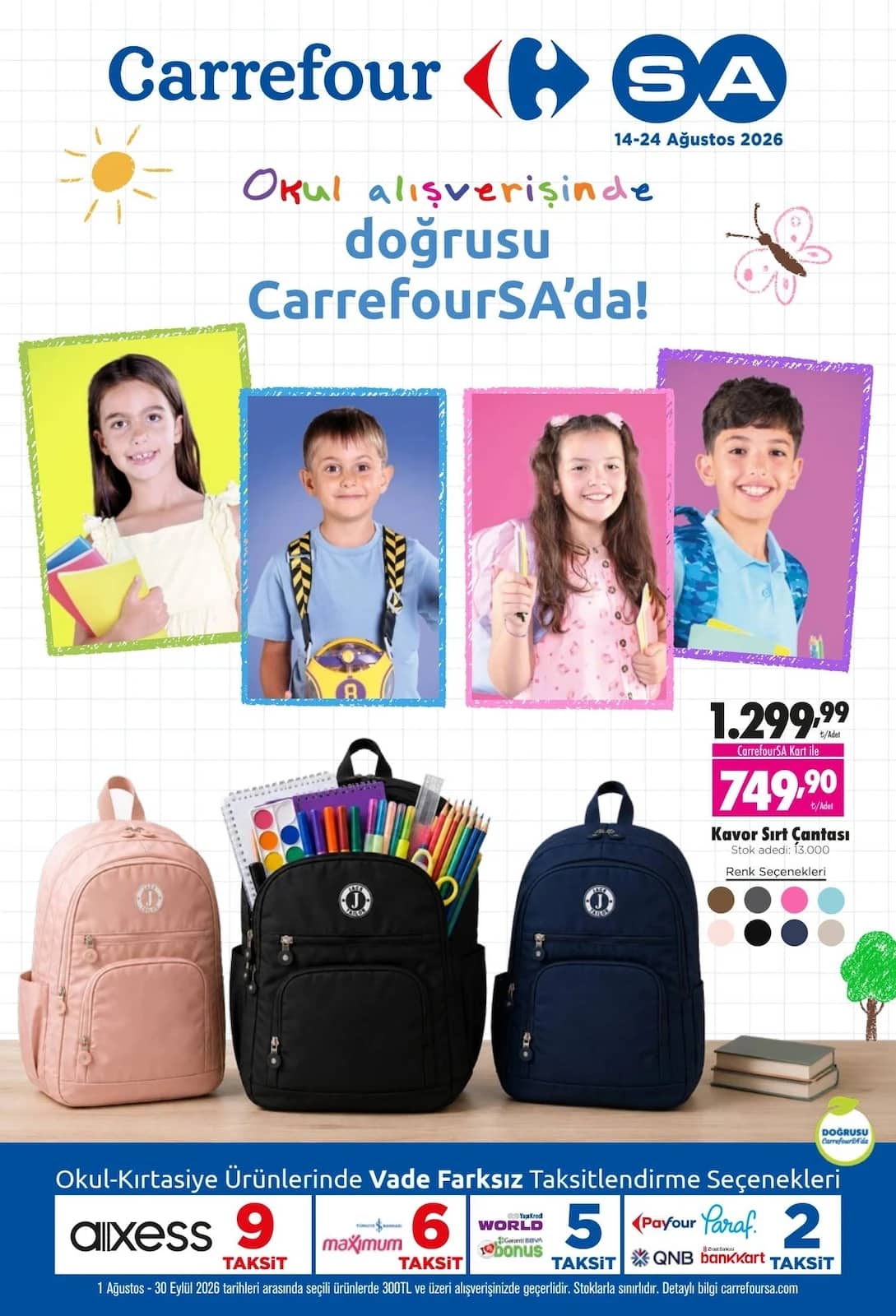Carrefour - Okul Alışverişi 14 - 24 Ağustos 2026 - Sayfa 1