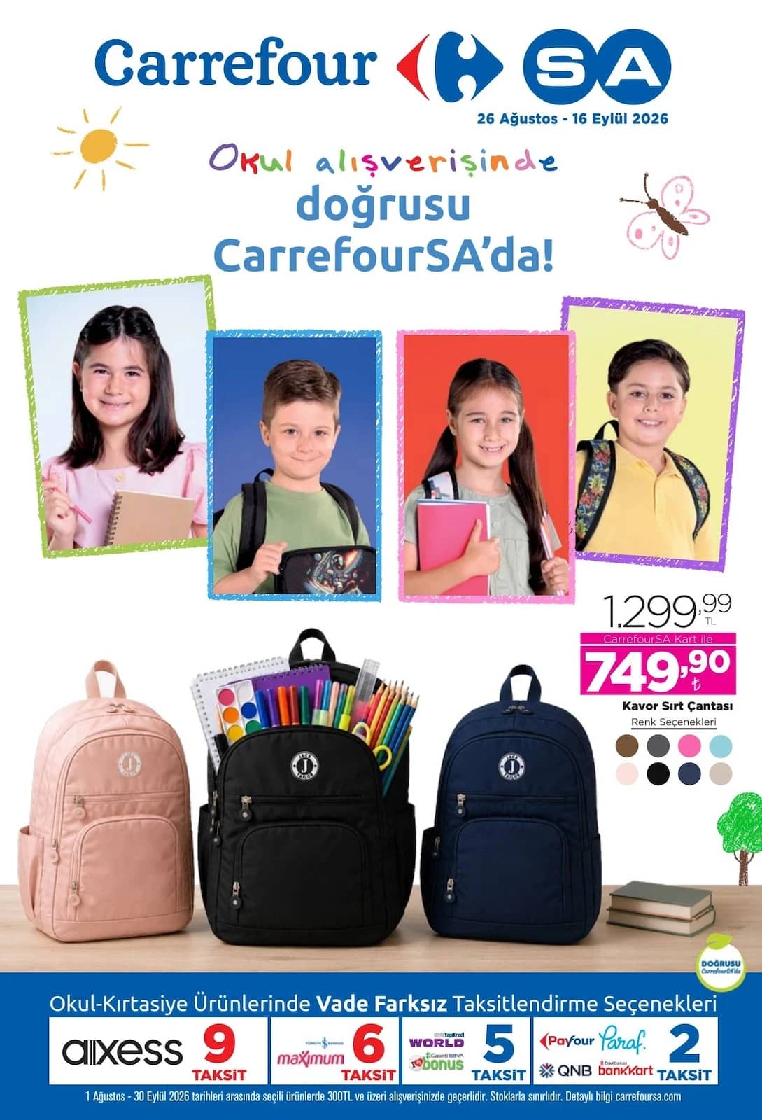 Carrefour - Okul Alışverişi 26 Ağustos - 16 Eylül 2026