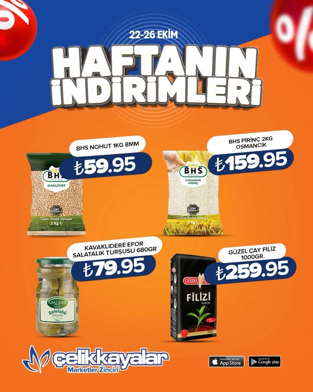 Çelikkayalar - İndirim Broşürü 22 - 26 Ekim 2026 - Sayfa 1