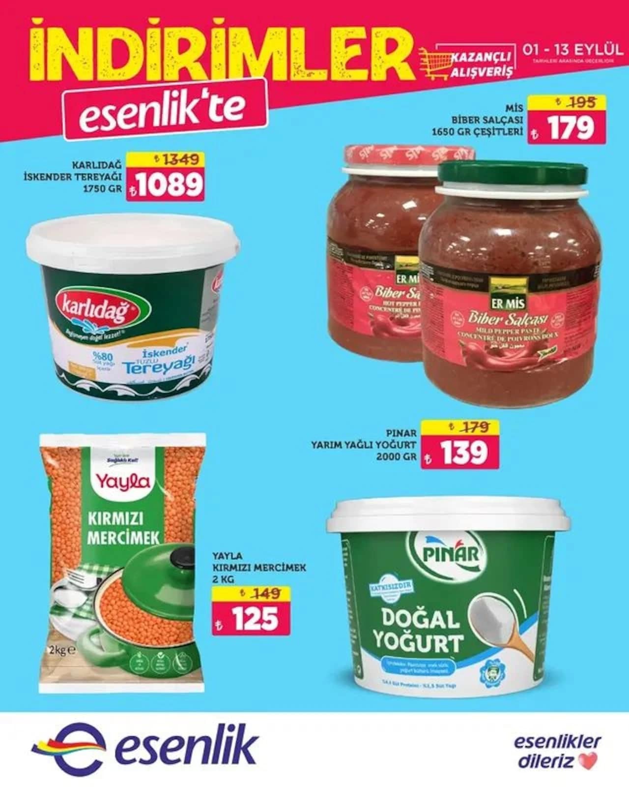 Esenlik Market - İndirim Broşürü 01 - 13 Eylül 2026 - Sayfa 1
