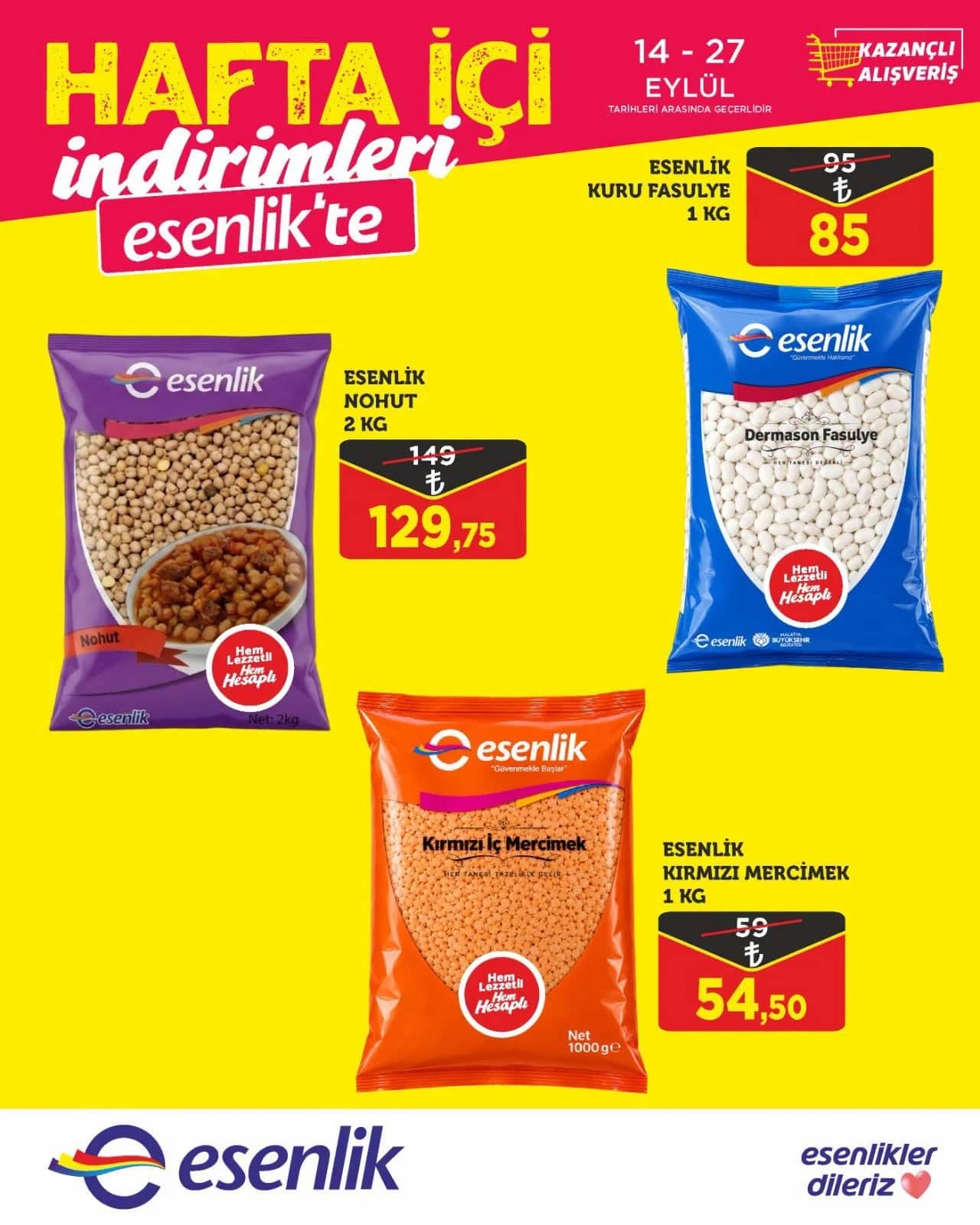 Esenlik Market - İndirim Broşürü 14 - 27 Eylül 2026 - Sayfa 1