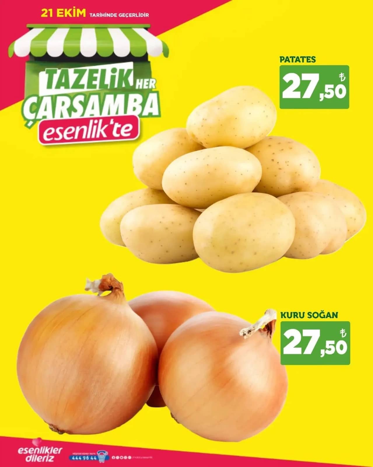 Esenlik Market - Manav İndirim Broşürü 21 - 21 Ekim 2026 - Sayfa 1