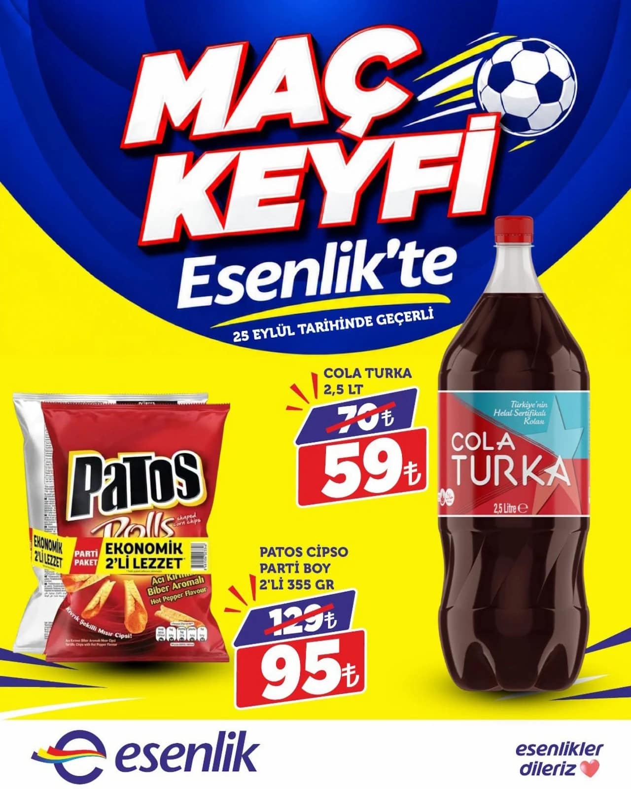 Esenlik Market - İndirim Broşürü 25 - 25 Eylül 2026 - Sayfa 1