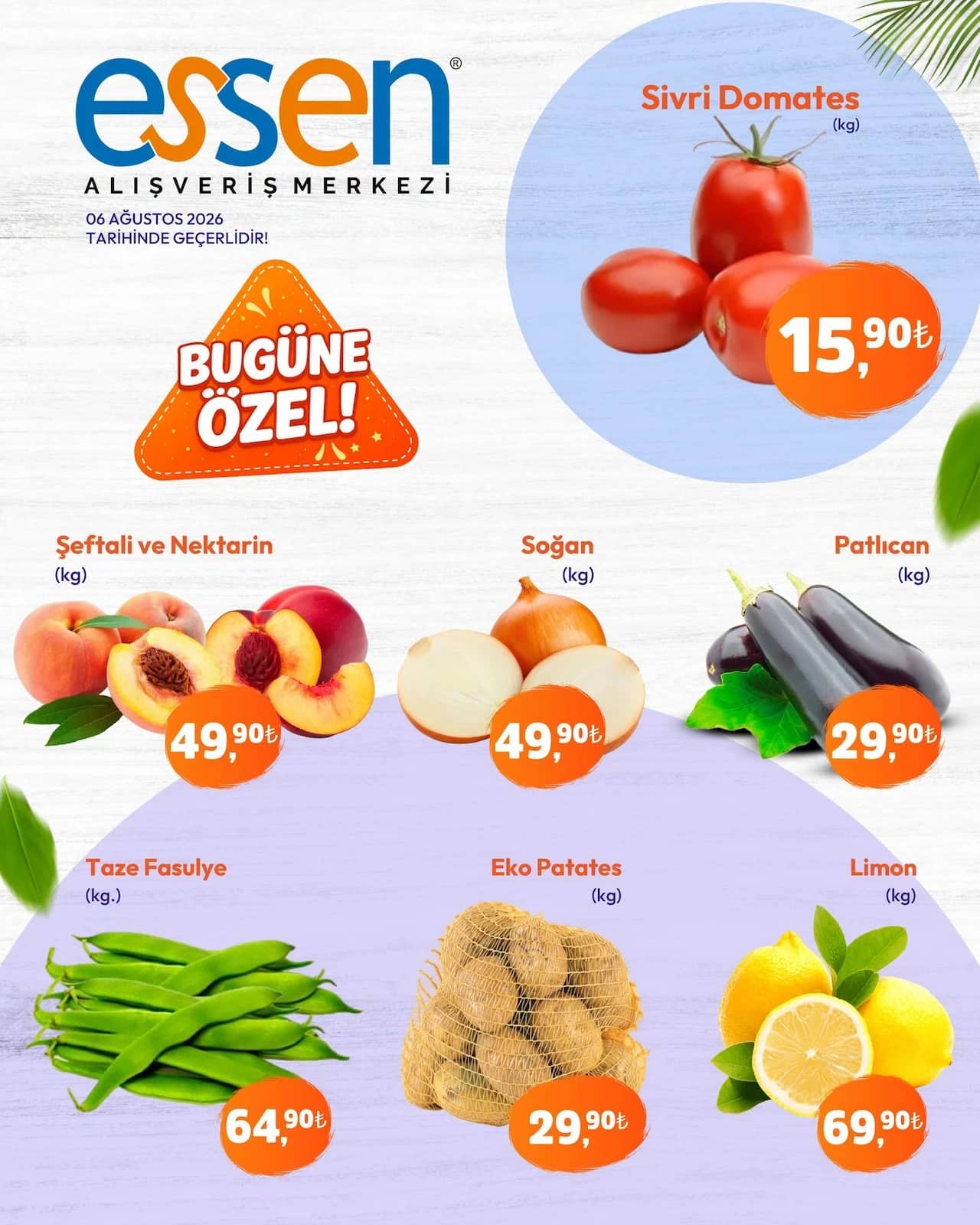 Essen - Manav İndirimleri 06 - 06 Ağustos 2026 - Sayfa 1