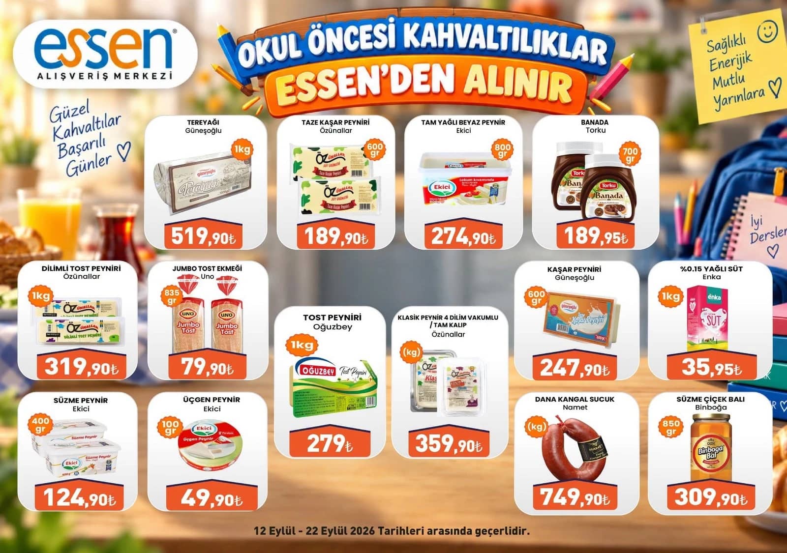 Essen - İndirim Broşürü 12 - 22 Eylül 2026