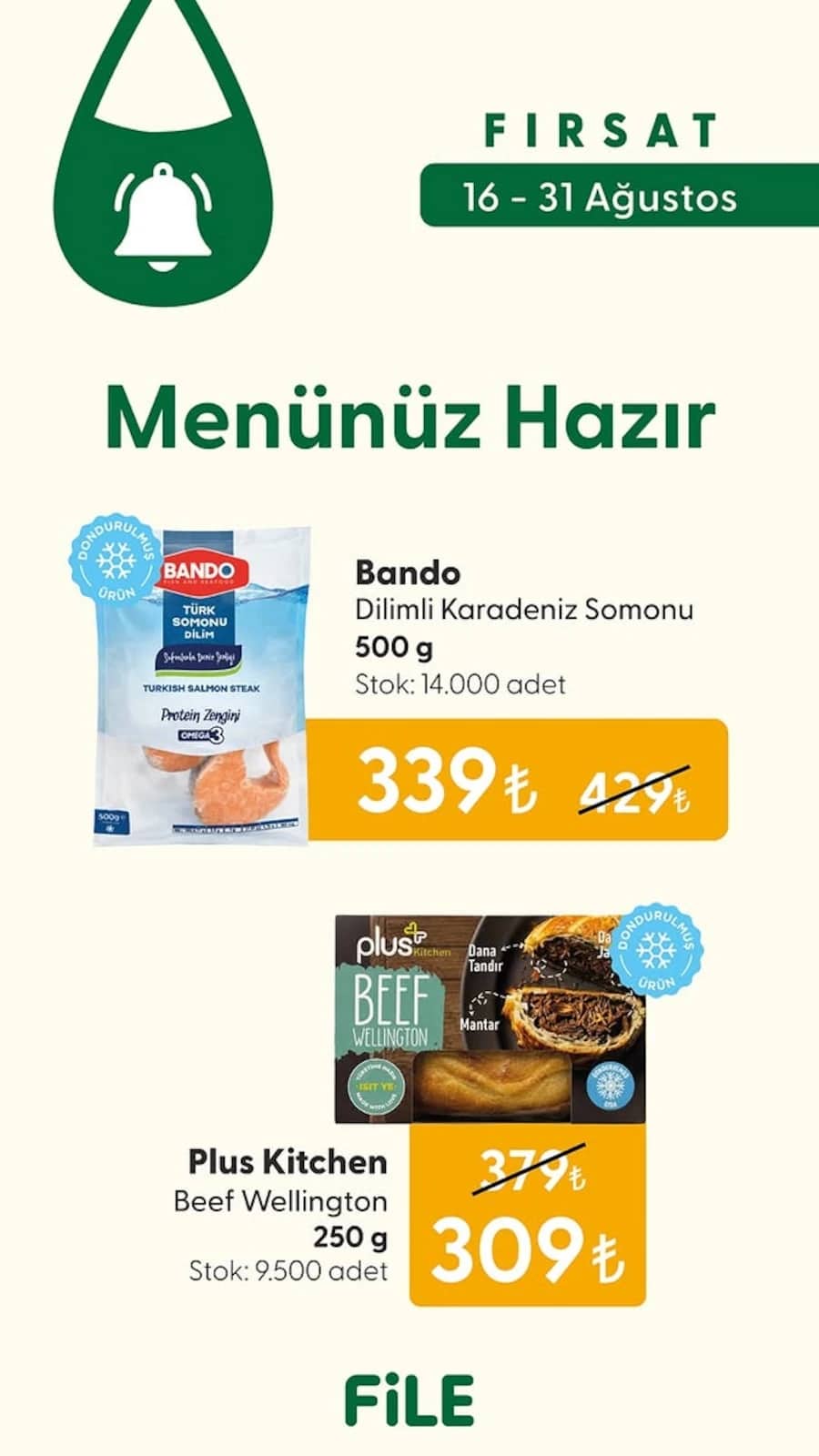 File Market - İndirim Broşürü 16 - 31 Ağustos 2026