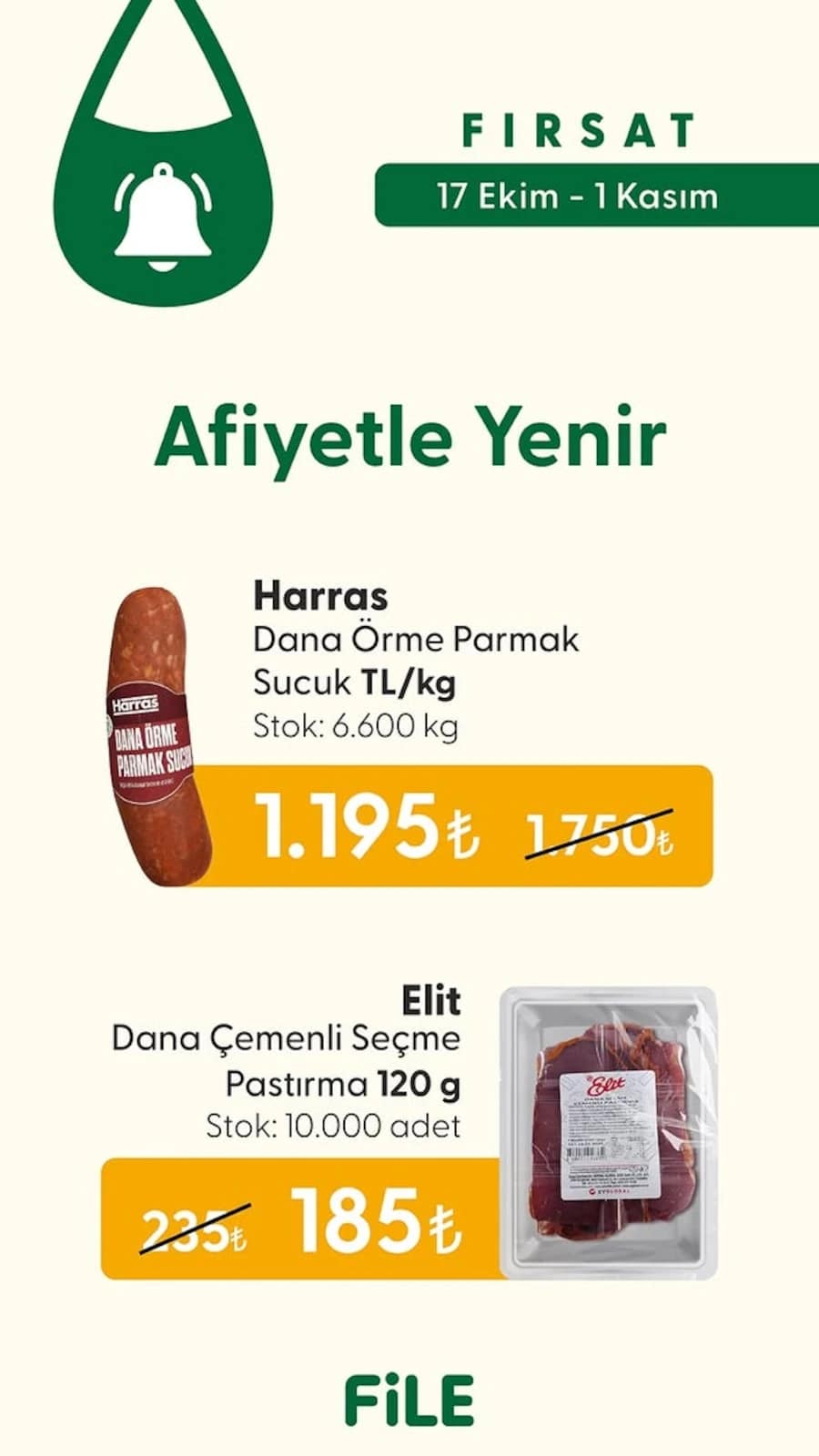 File Market - İndirim Broşürü 17 Ekim - 01 Kasım 2026 - Sayfa 1