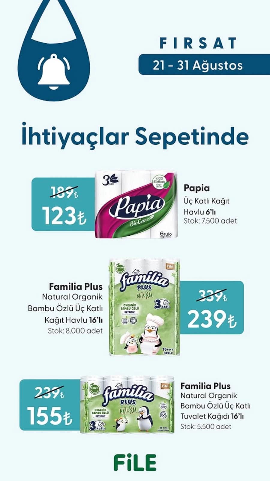 File Market - İndirim Broşürü 21 - 31 Ağustos 2026 - Sayfa 1