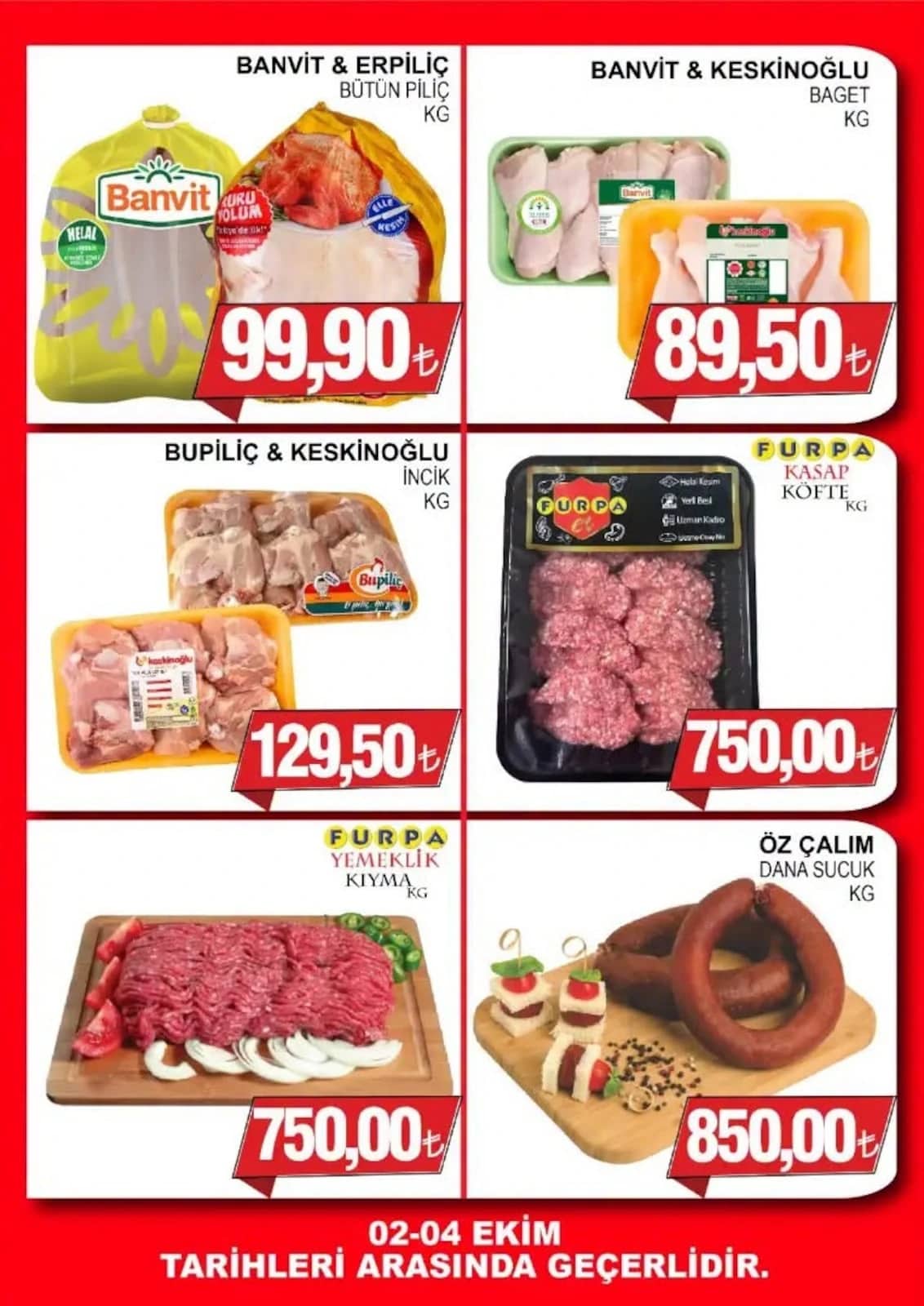Furpa Market - İndirimli Ürünler 02 - 04 Ekim 2026