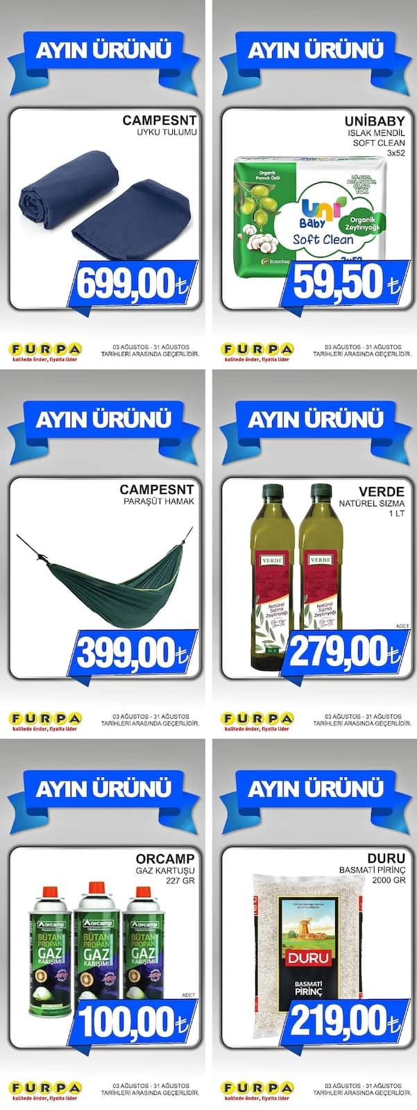 Furpa Market - İndirim Broşürü 03 - 31 Ağustos 2026 - Sayfa 1