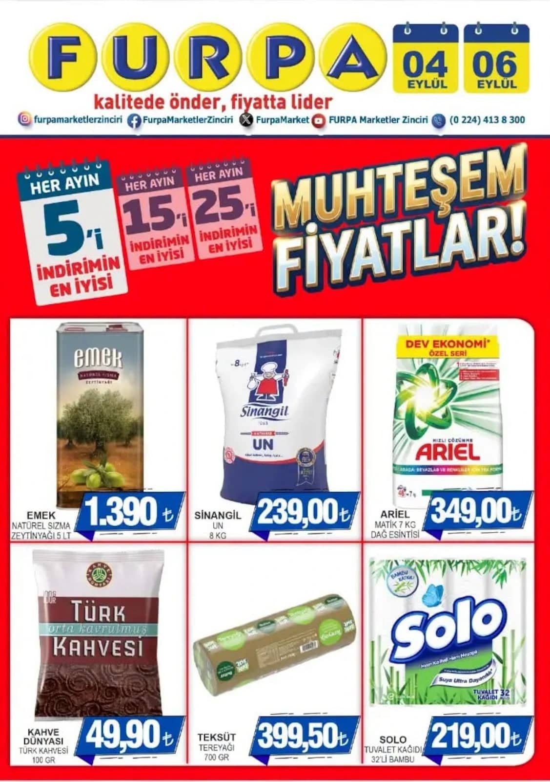 Furpa Market - İndirimli Ürünler 04 - 06 Eylül 2026 - Sayfa 1