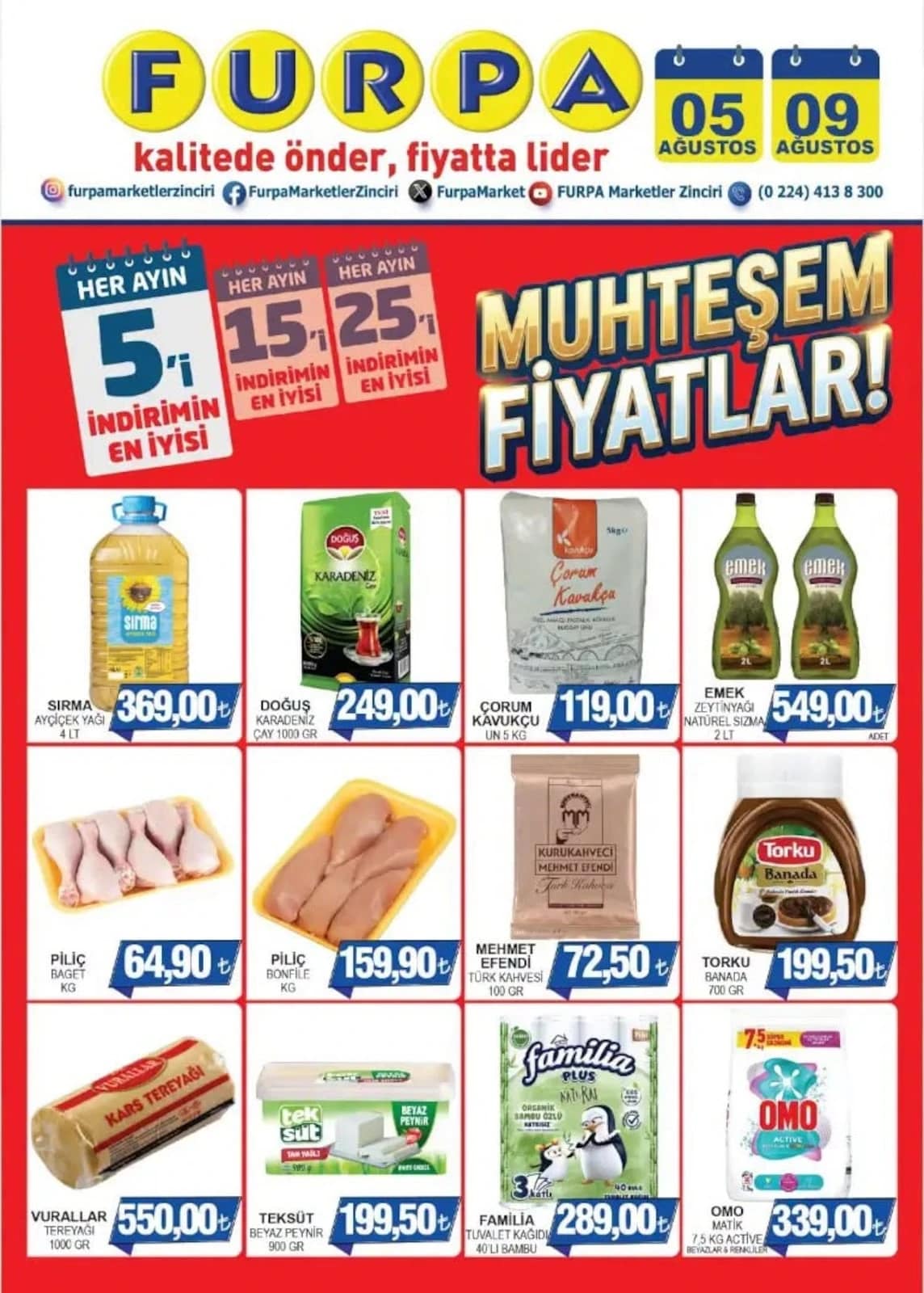 Furpa Market - İndirim Broşürü 05 - 09 Ağustos 2026 - Sayfa 1