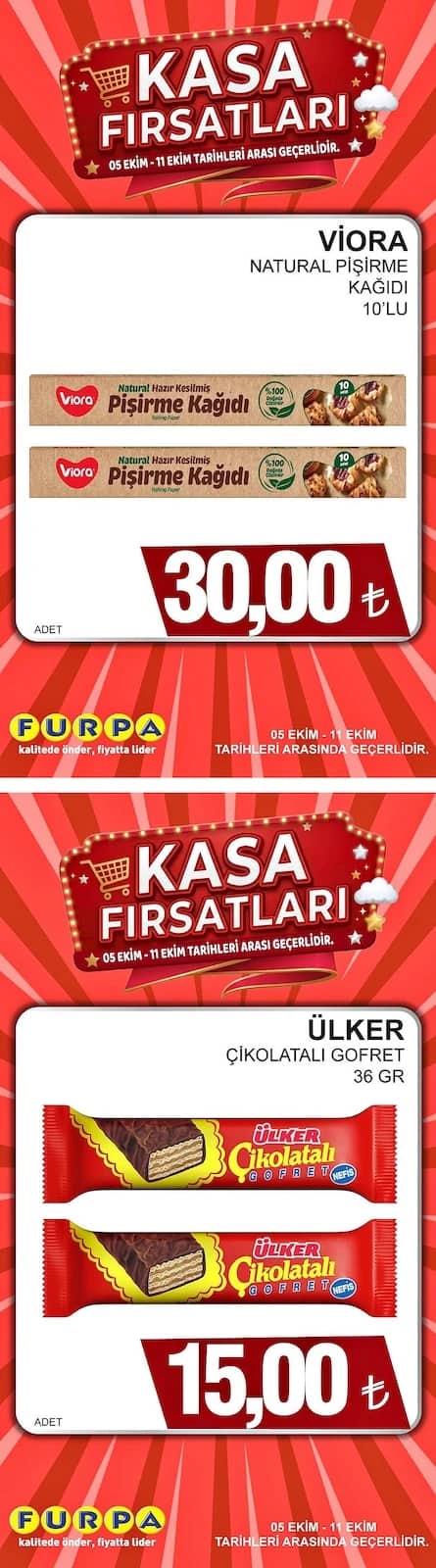 Furpa Market - İndirim Broşürü 05 - 11 Ekim 2026